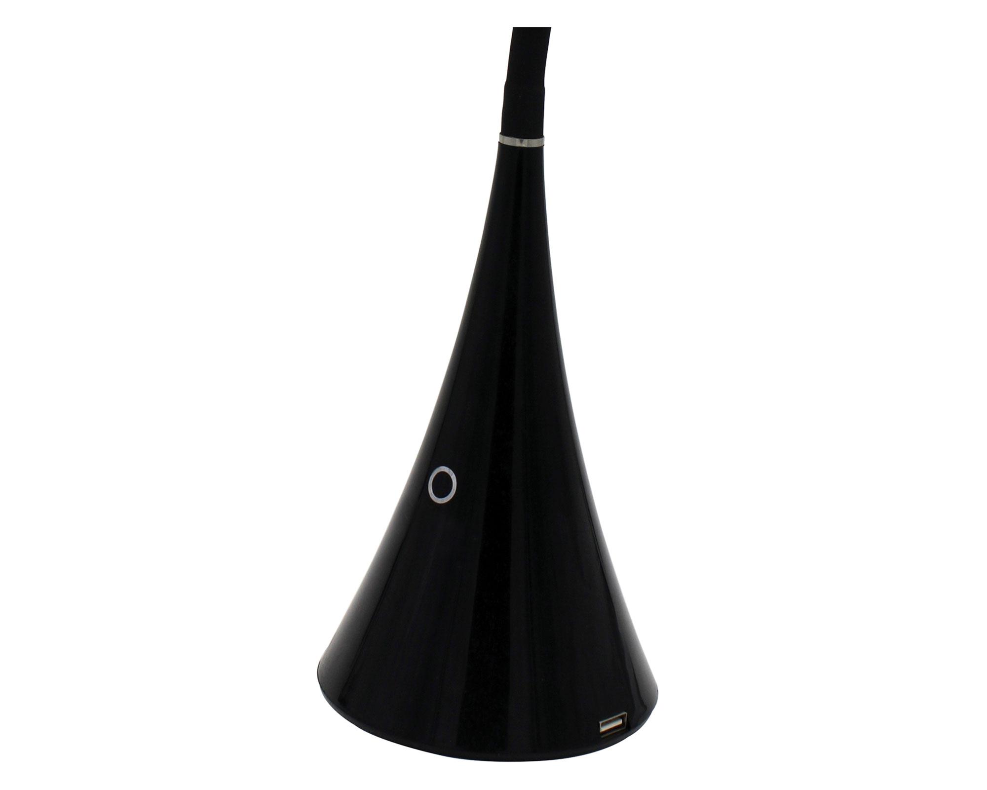 Lámpara escritorio LED 1L Kira negro Abitare-5