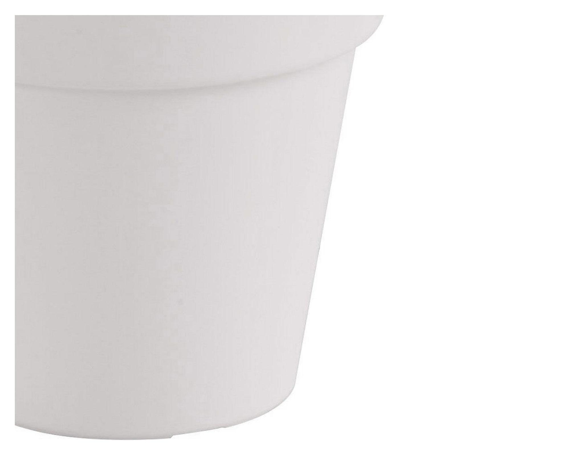 Macetero 16 cm Capri blanco Outzen-2