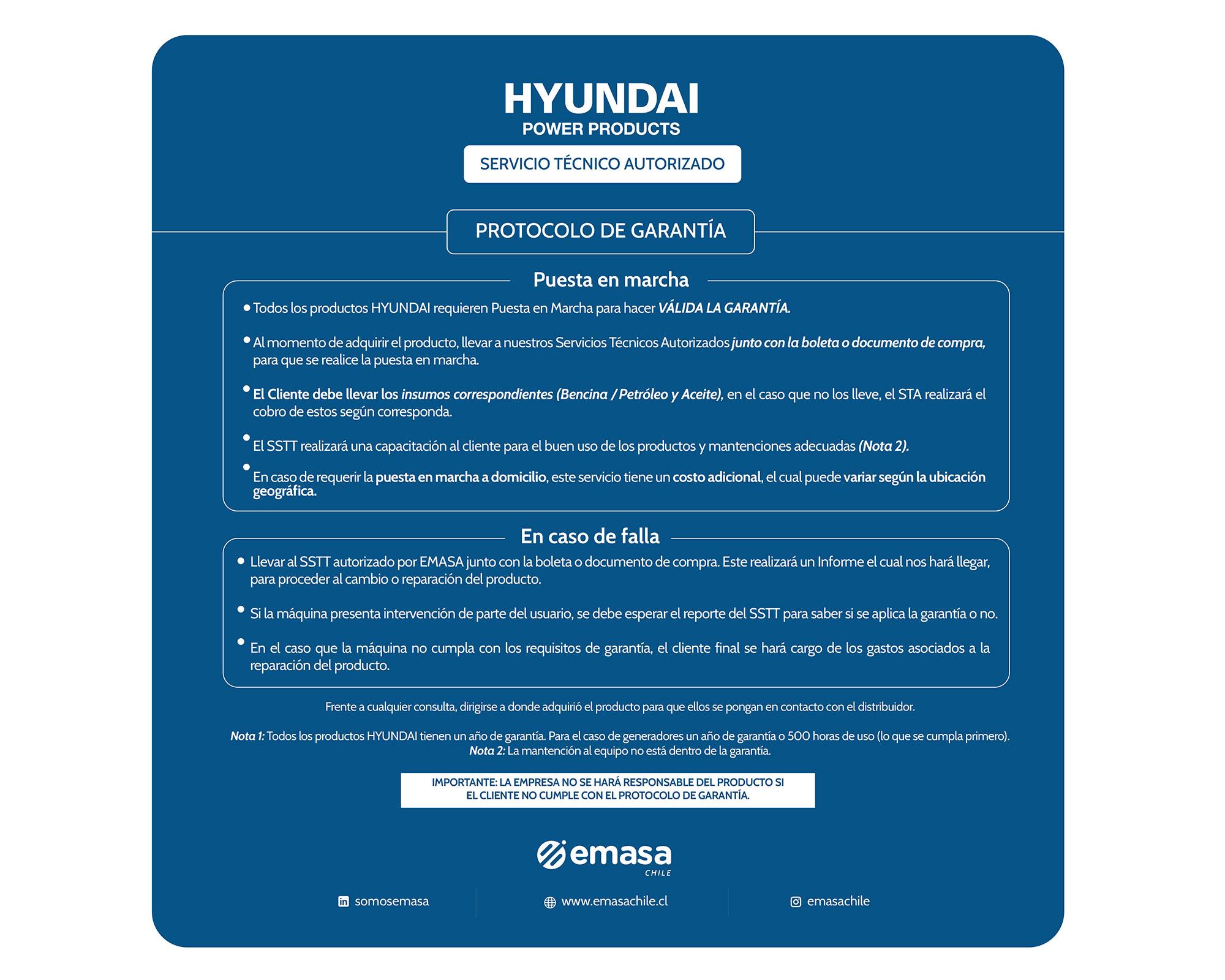 Generador a gasolina 82HYG4050 2800W 15 lt-10