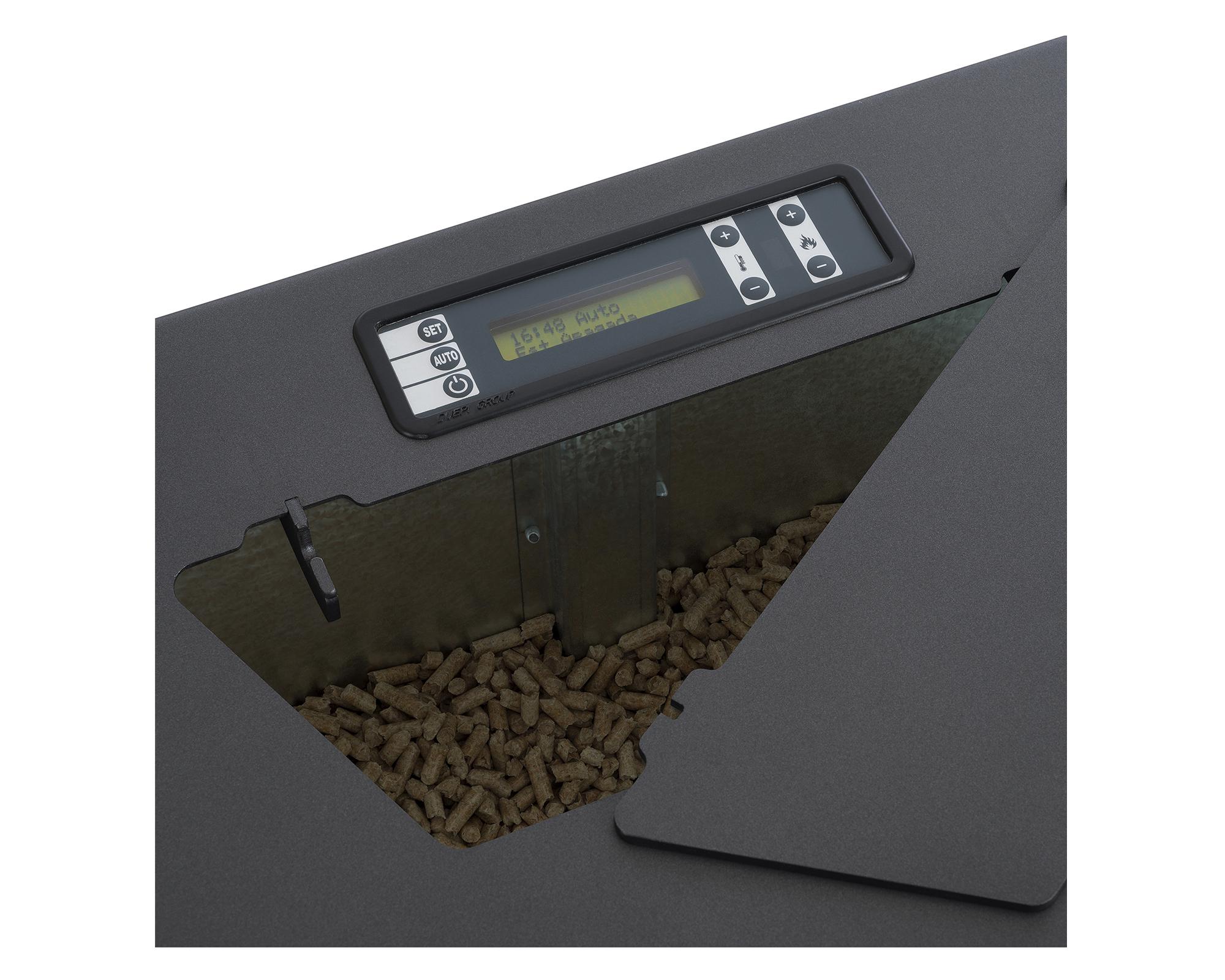 Estufa a pellet Italy 8100 rojo Amesti-2