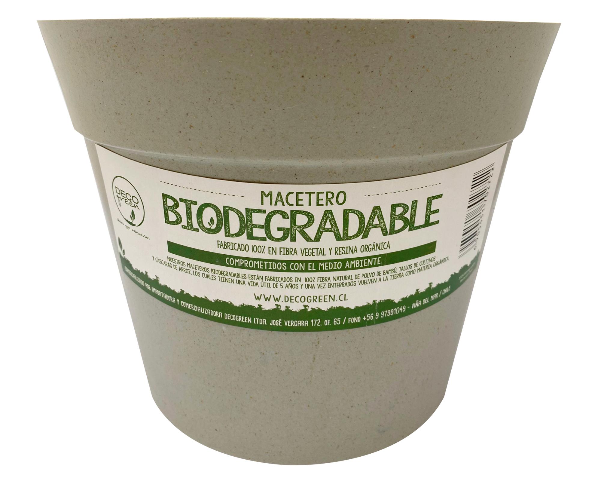 Macetero Bio 25 cm Clásico gris-0