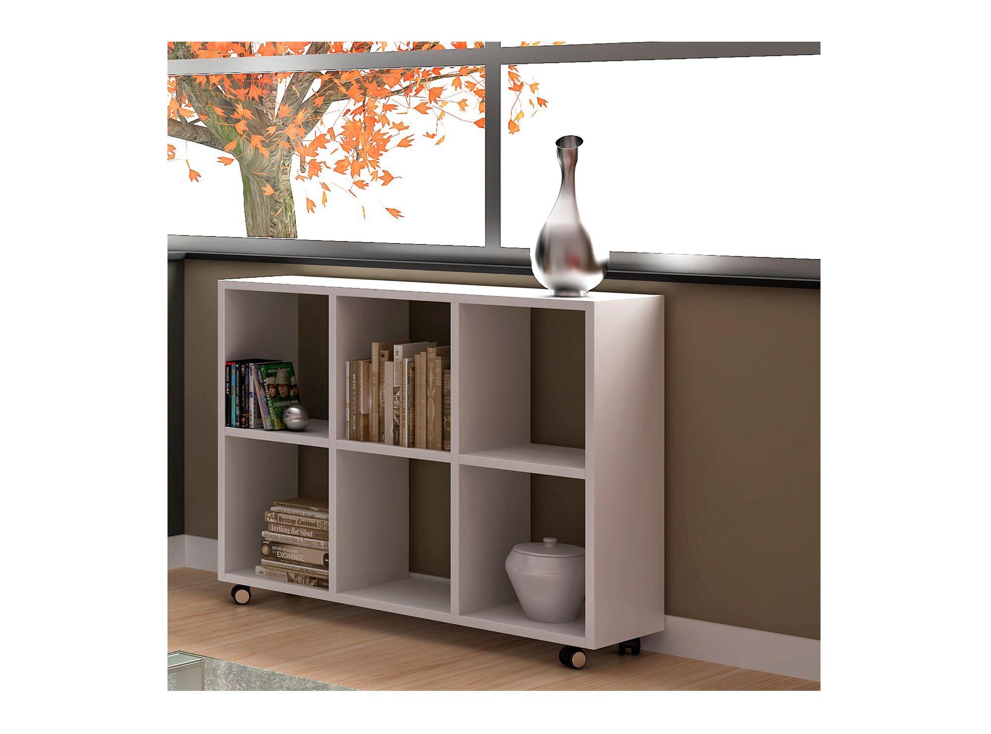 Estante 6 divisiones BE09 blanco Exit-2