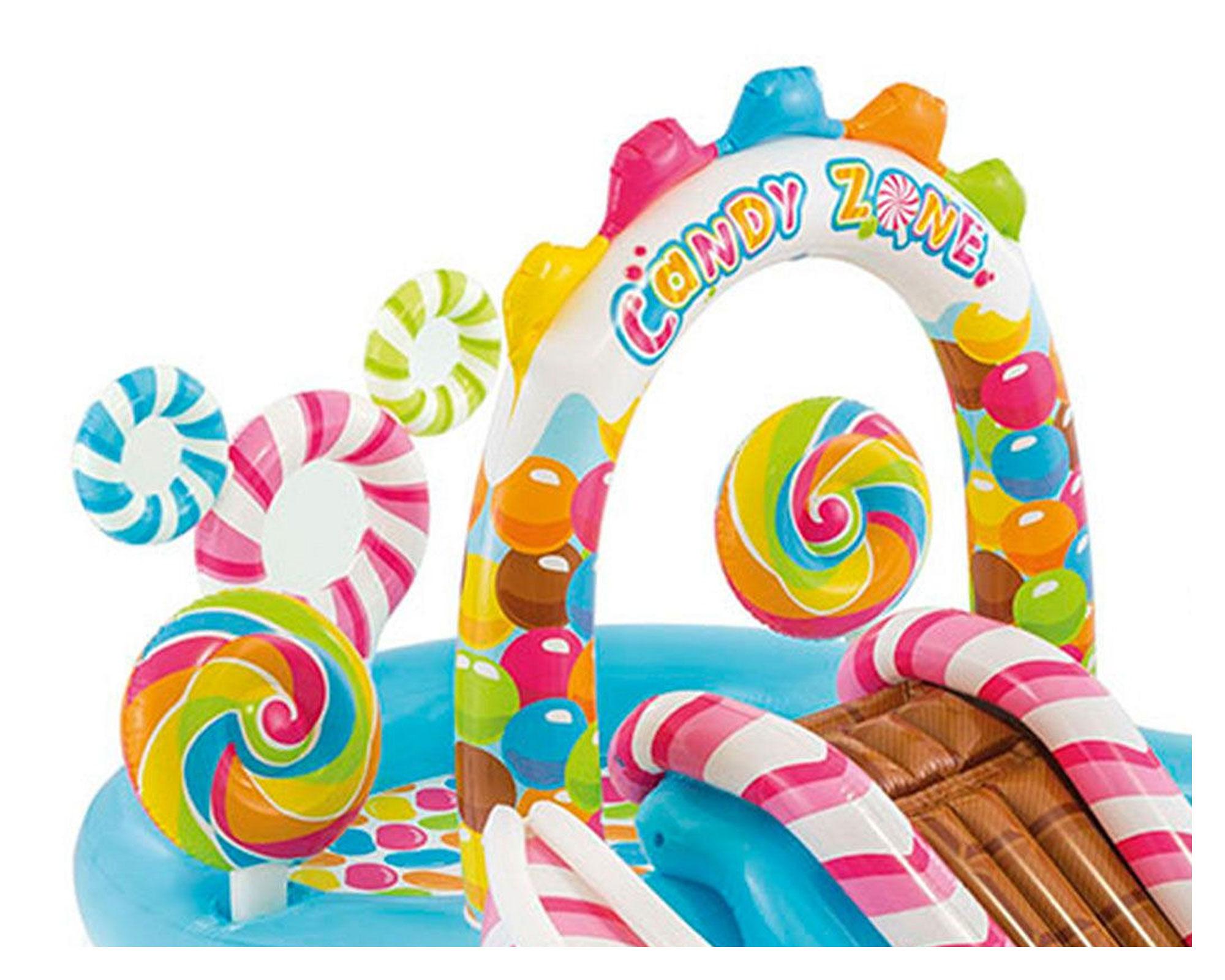 Piscina inflable 2,95 m 168/206 litros Candy zone play center Intex-4