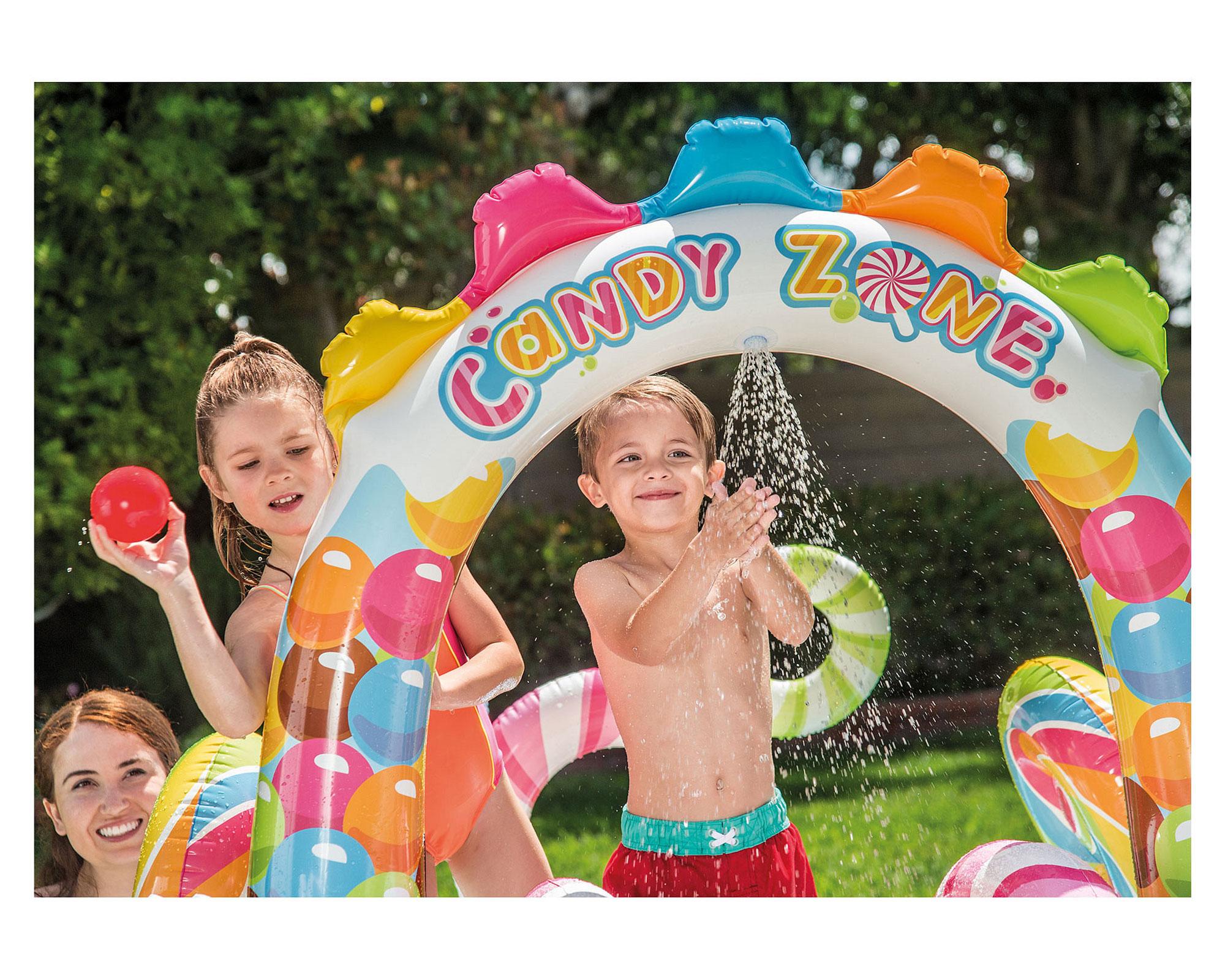 Piscina inflable 2,95 m 168/206 litros Candy zone play center Intex-3