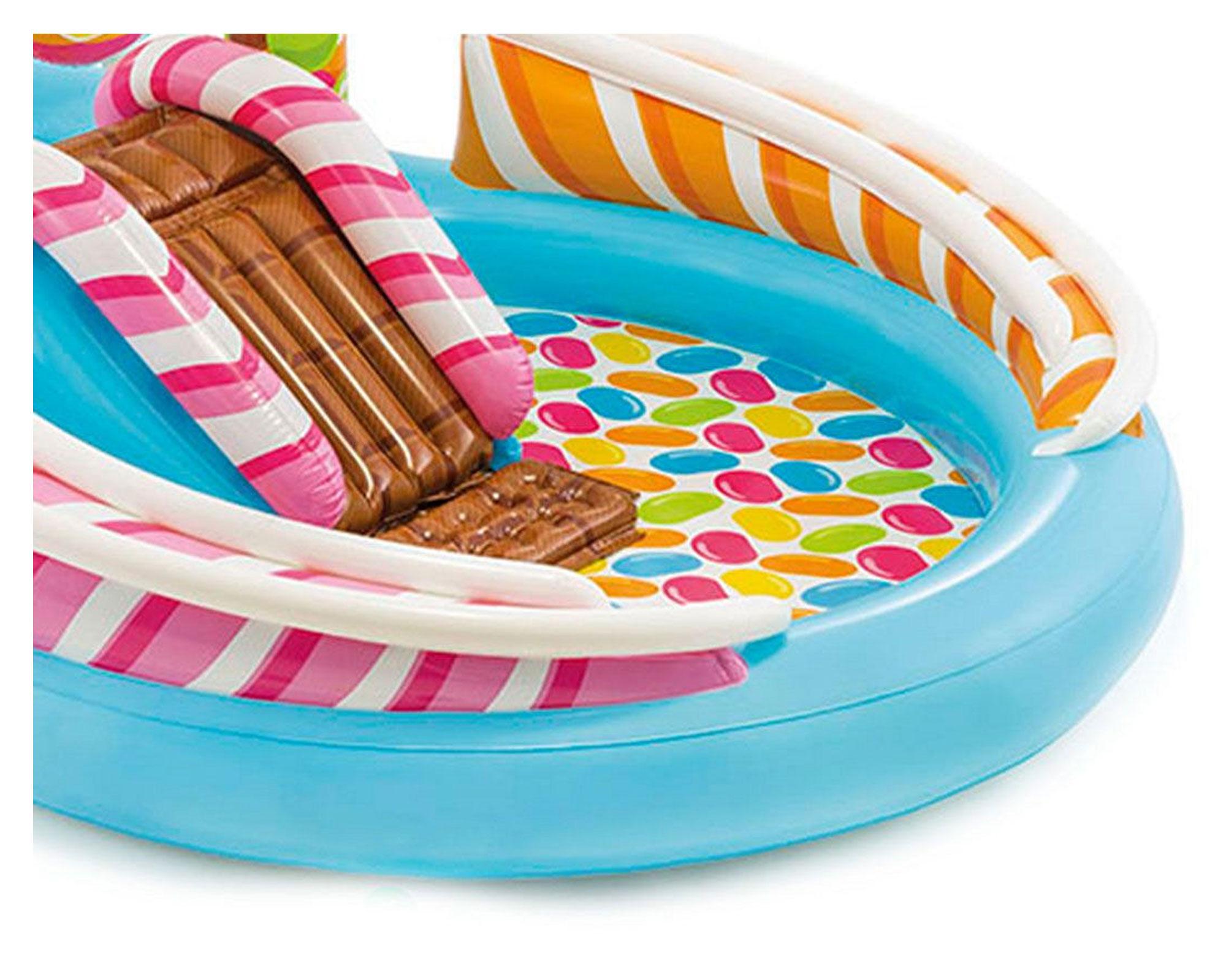 Piscina inflable 2,95 m 168/206 litros Candy zone play center Intex-1