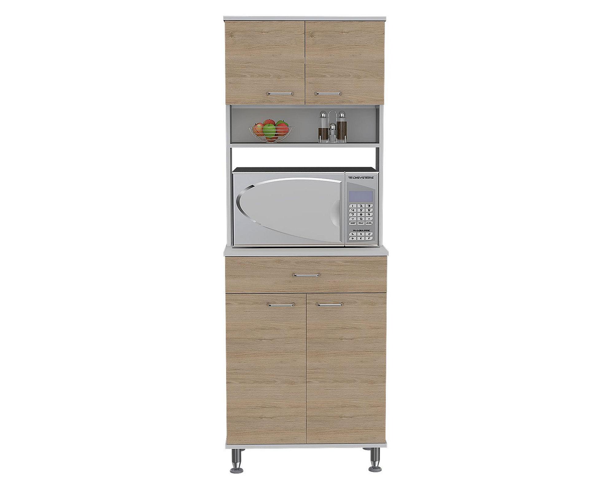 Kit cocina 4 puertas 1 cajón Kitchen 60 blanco/rovere TuHome-0