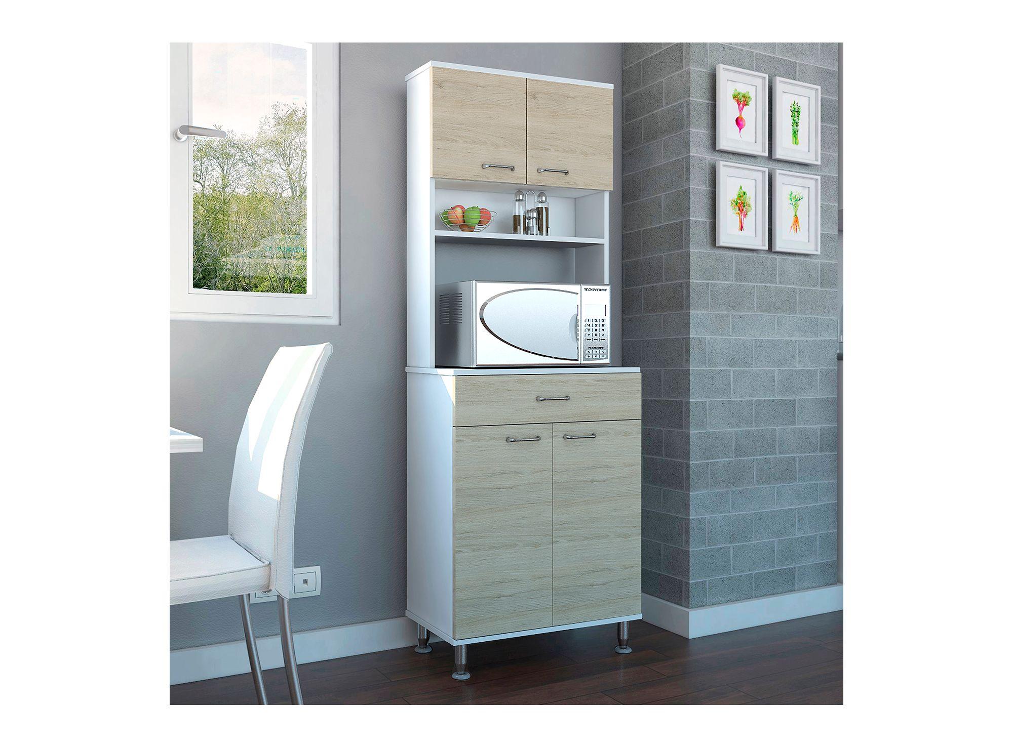 Kit cocina 4 puertas 1 cajón Kitchen 60 blanco/rovere TuHome-5