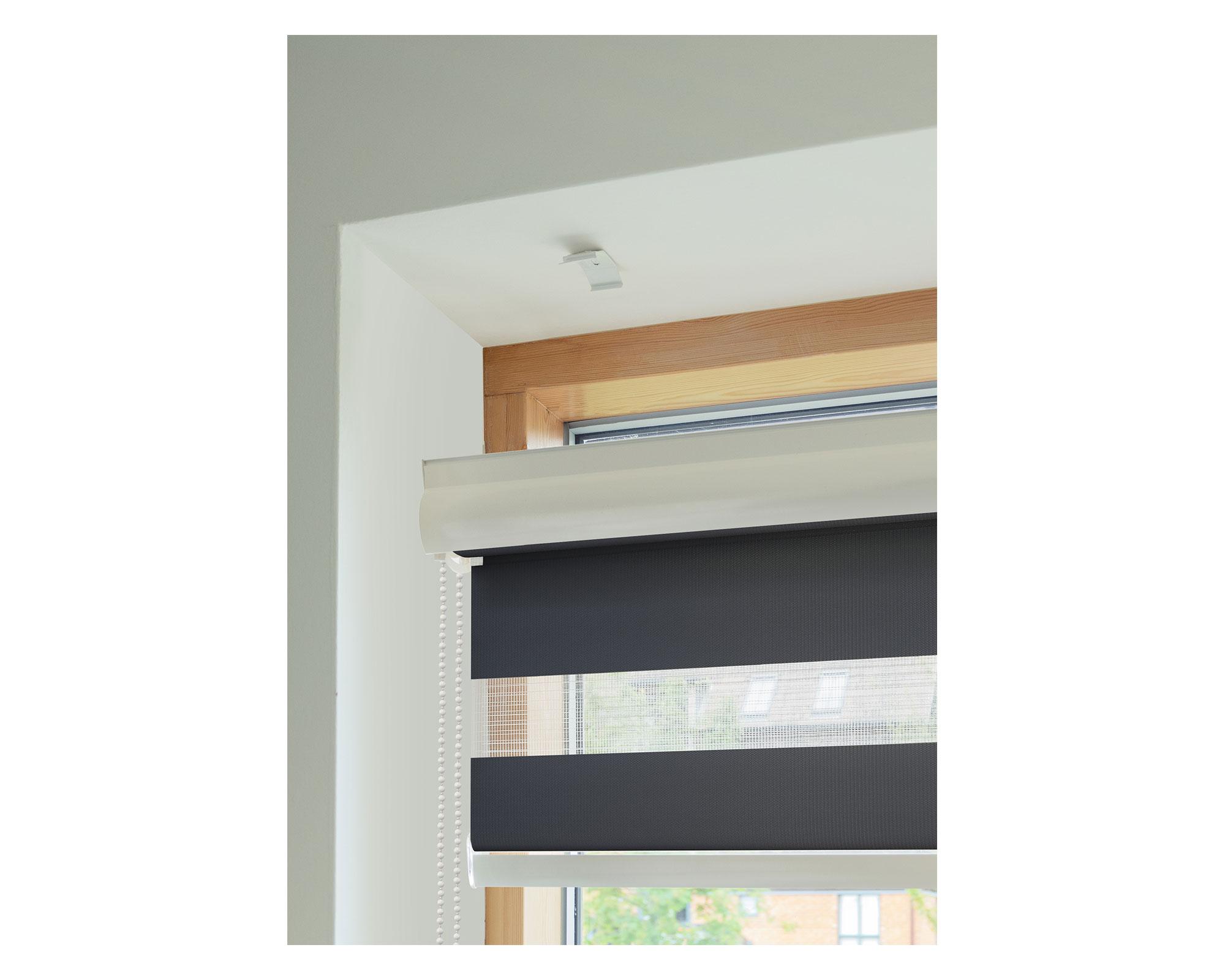 Cortina roller 160x165 cm Zebra gris oscuro-13