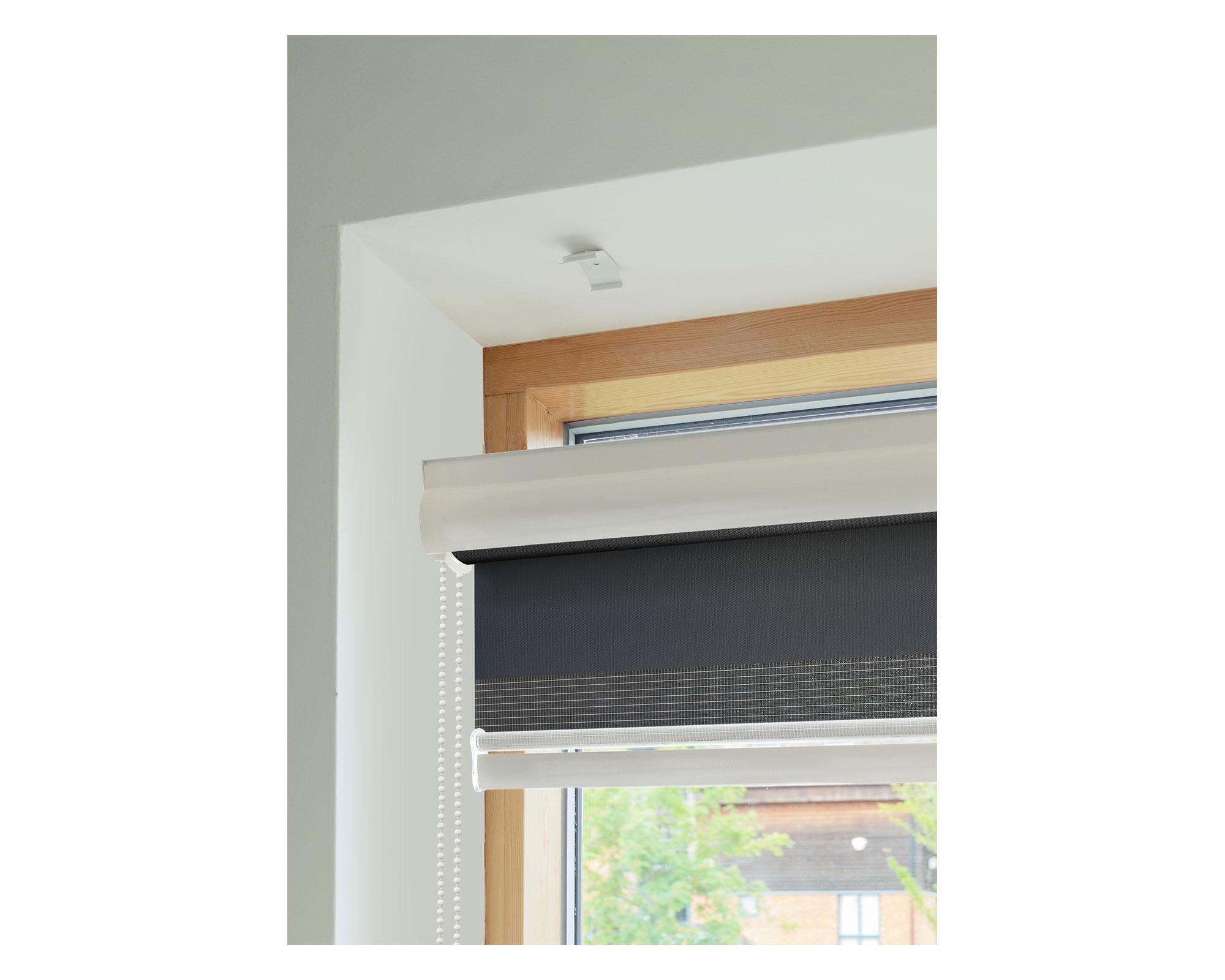 Cortina roller 160x165 cm Zebra gris oscuro-14