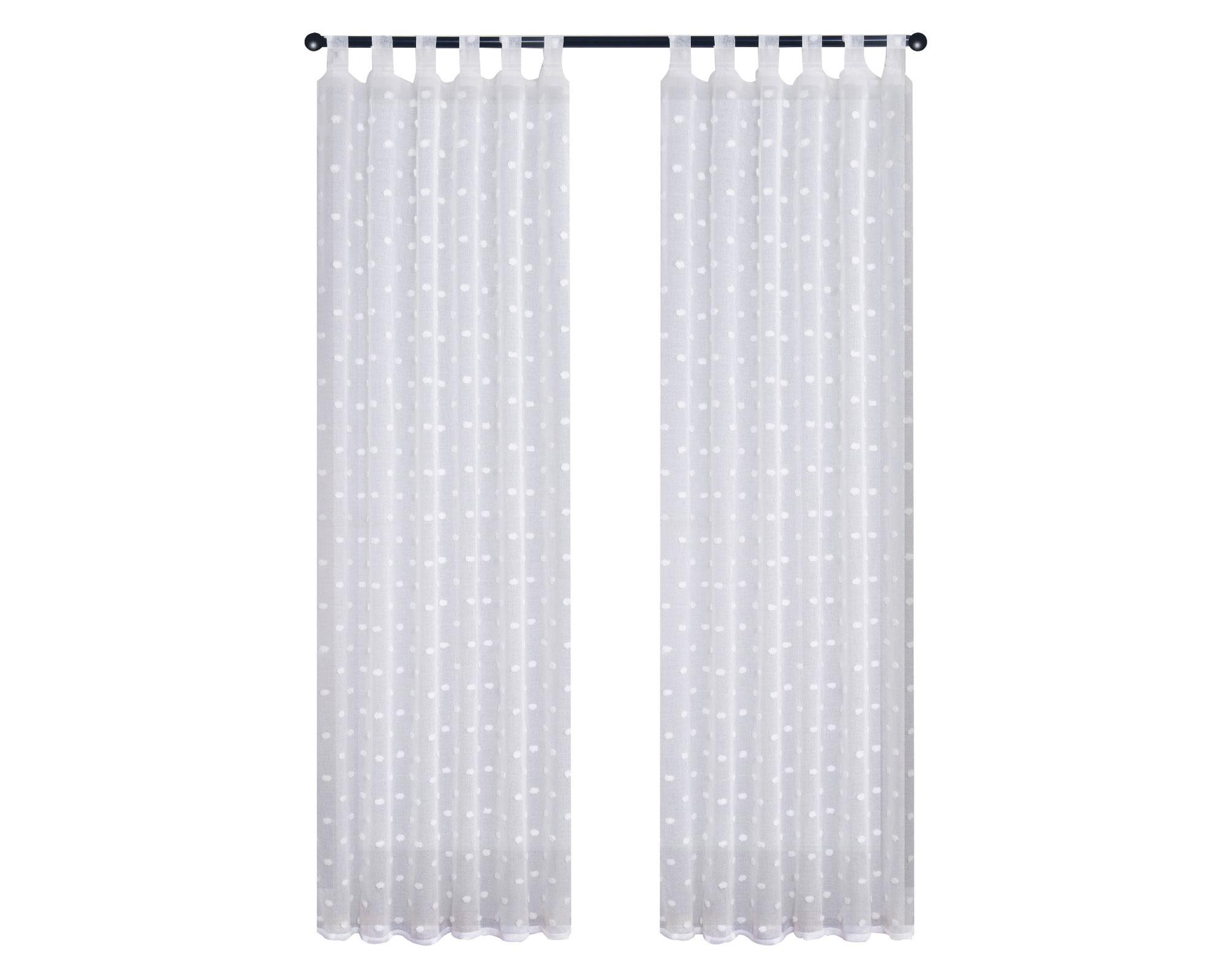 Cortina velo 140x230 cm cut yarn blanco Cotidiana-0