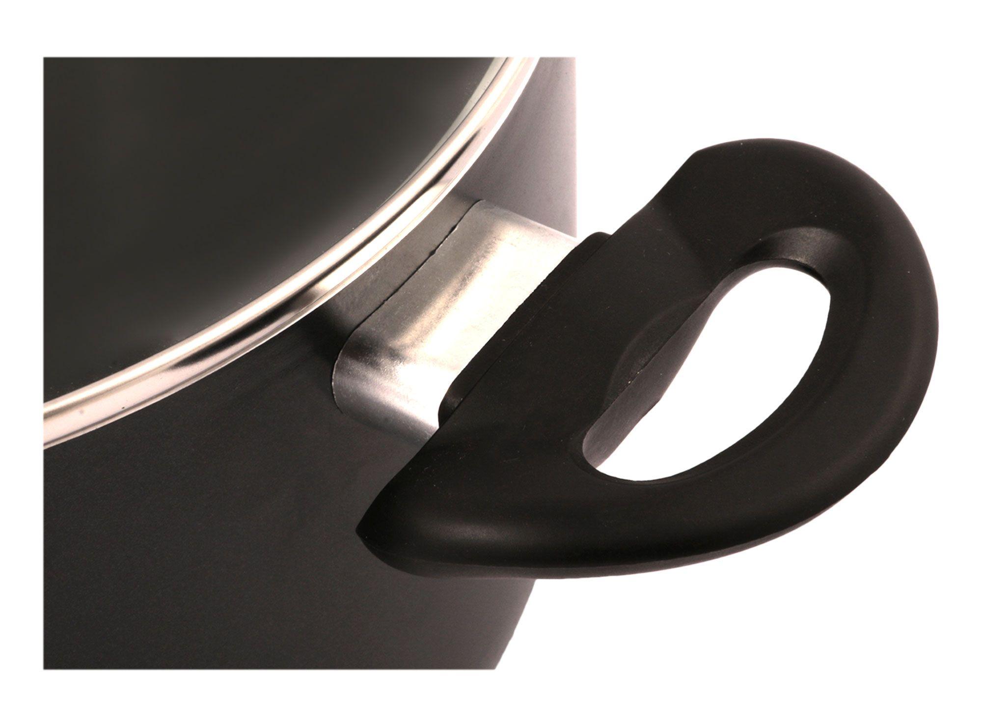 Olla 24 cm antiadherente negro Cotidiana-2