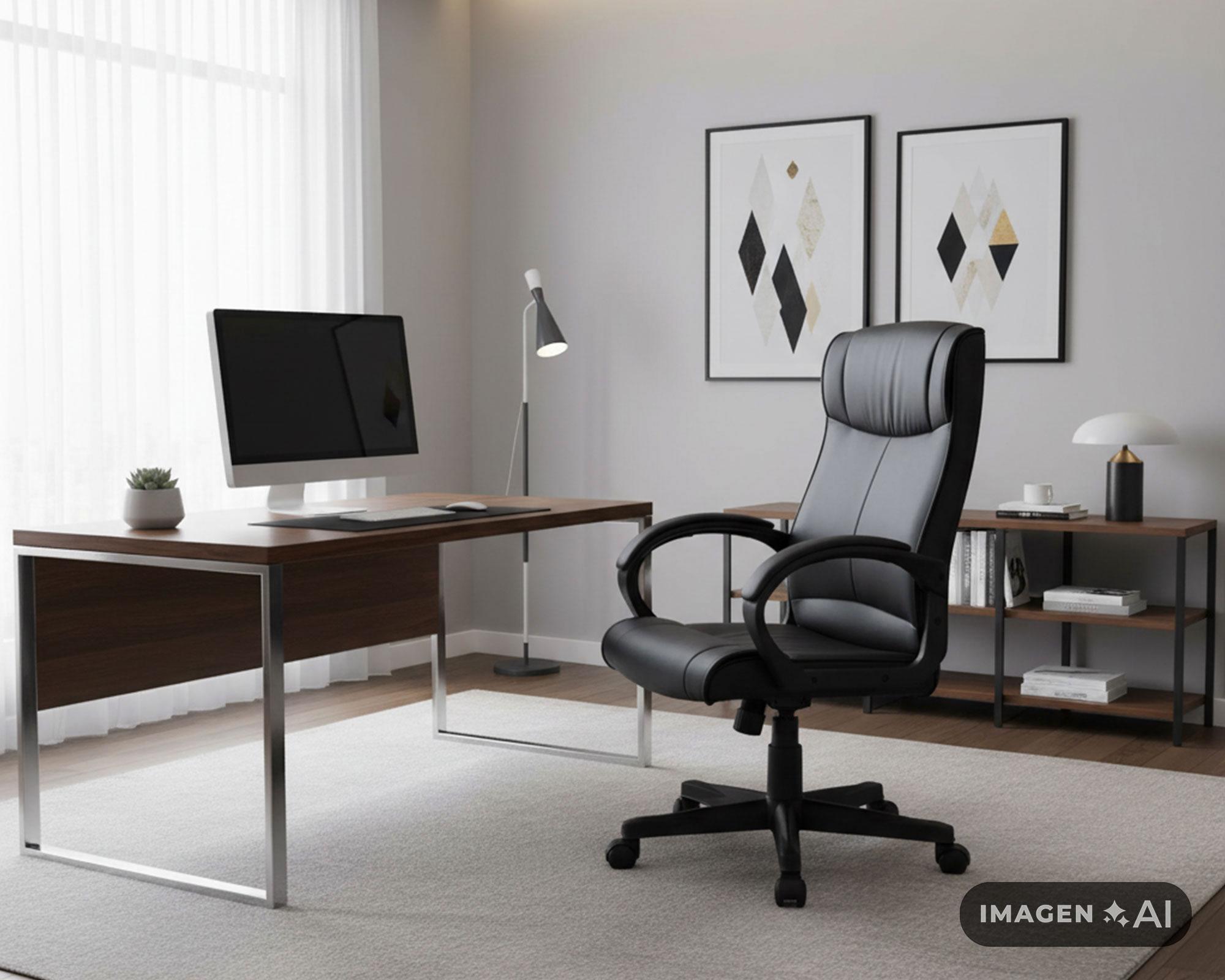 Silla de escritorio ejecutiva Michigan negro M+Design-4