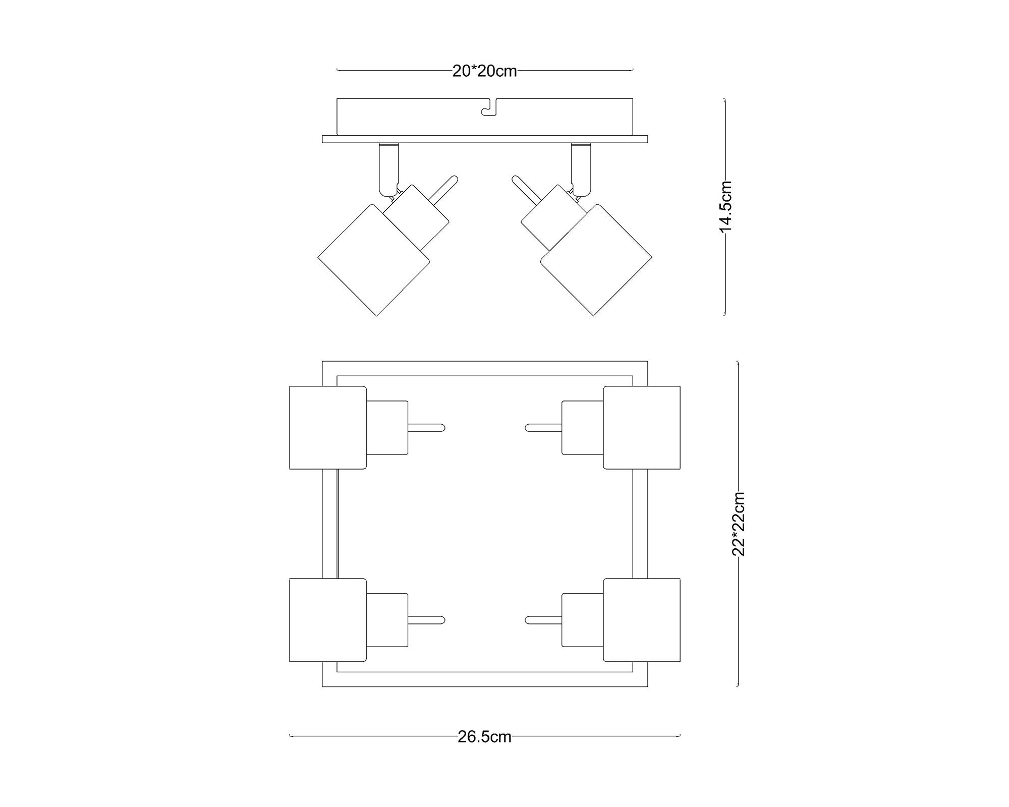 Spot 4L GU10 Altaír Abitare-3