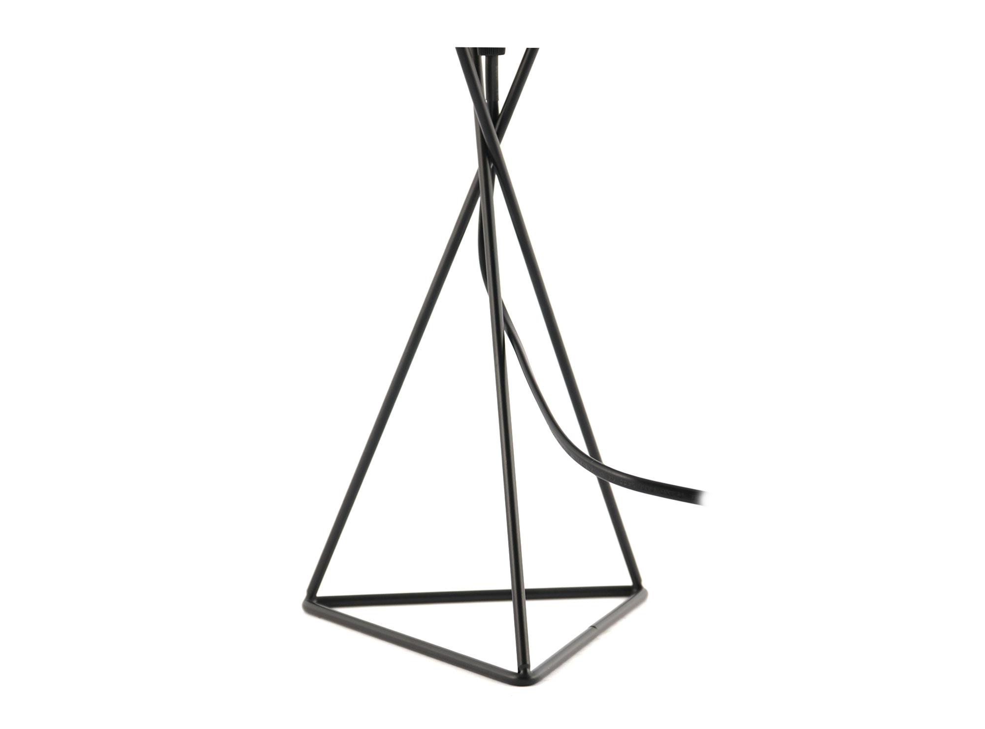 Lámpara sobremesa 1L E14 Gatria base negro Abitare-2