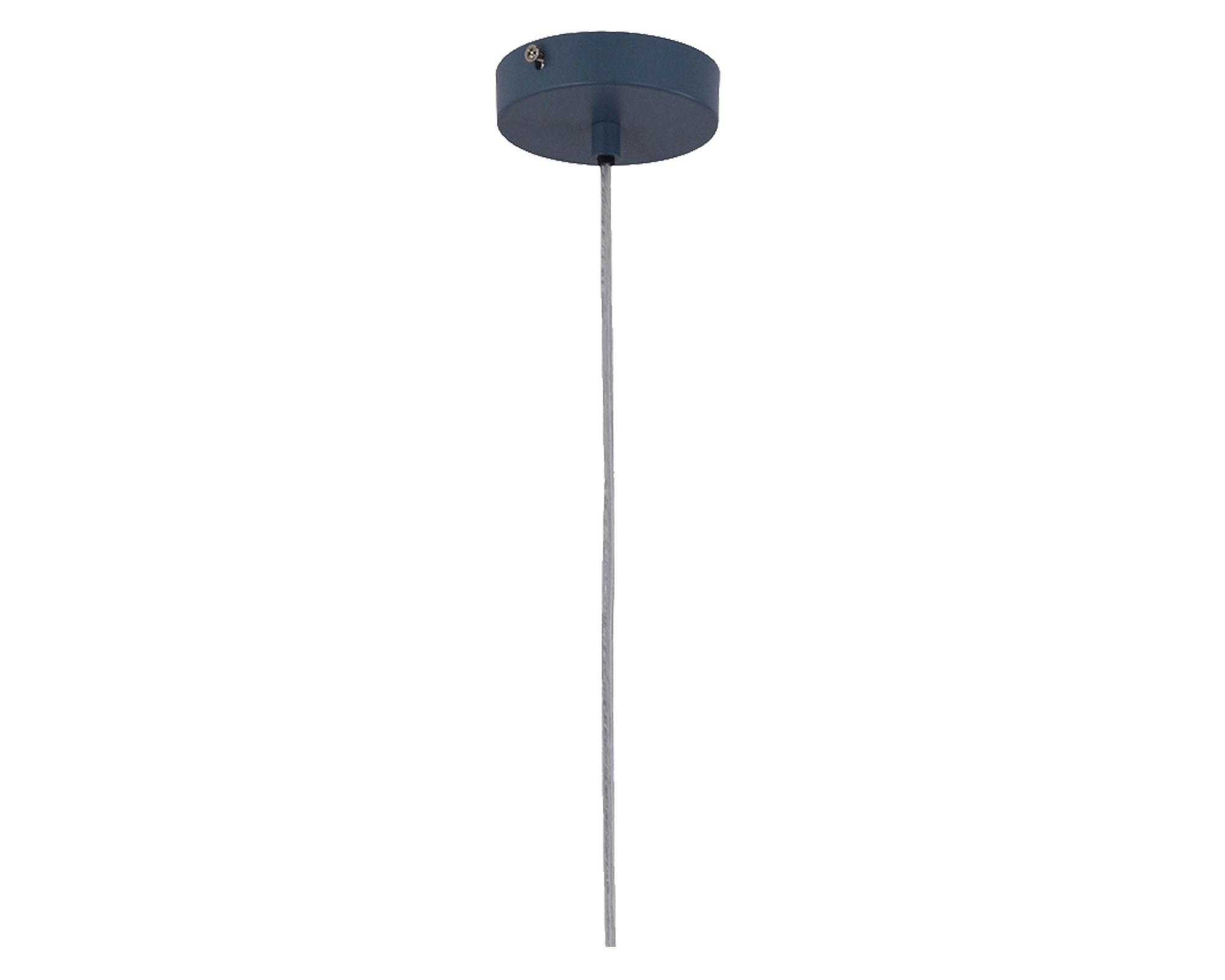 Lámpara colgante Atik azul oscuro E27 Abitare-2