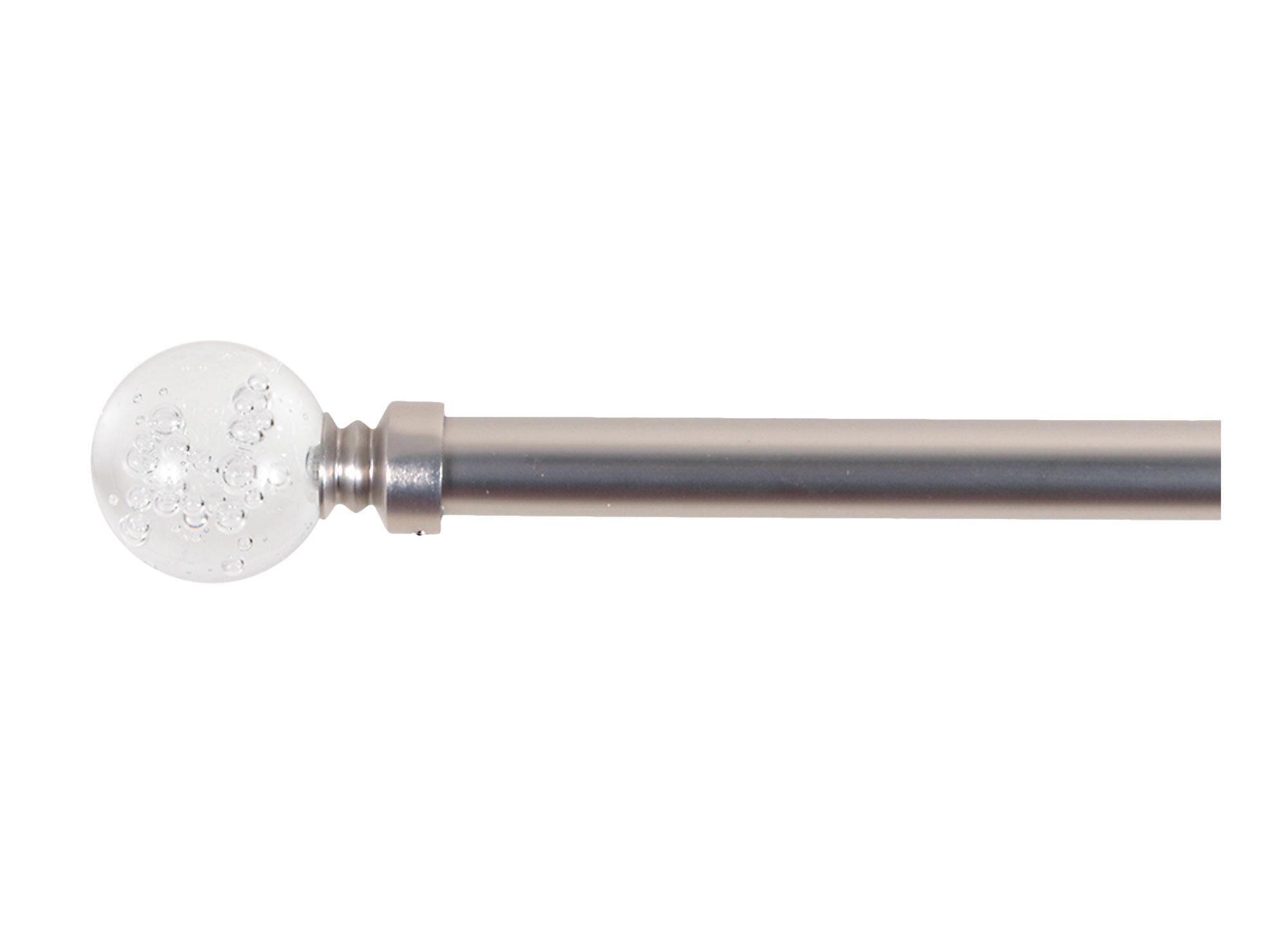Barra extensible 120/210 cm cristal nickel satinado Cotidiana-0