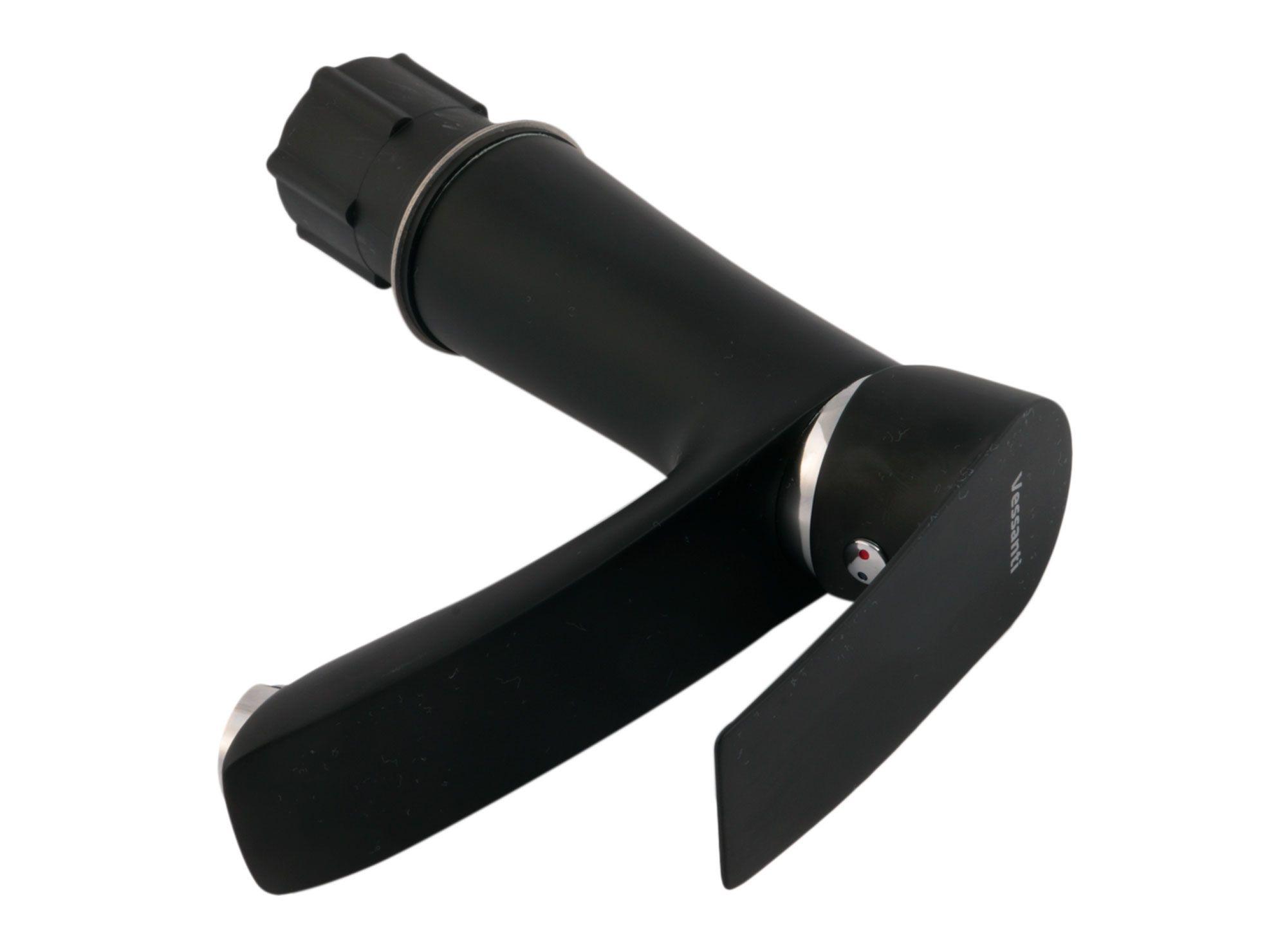 Monomando lavatorio Ibiza negro Vessanti-2