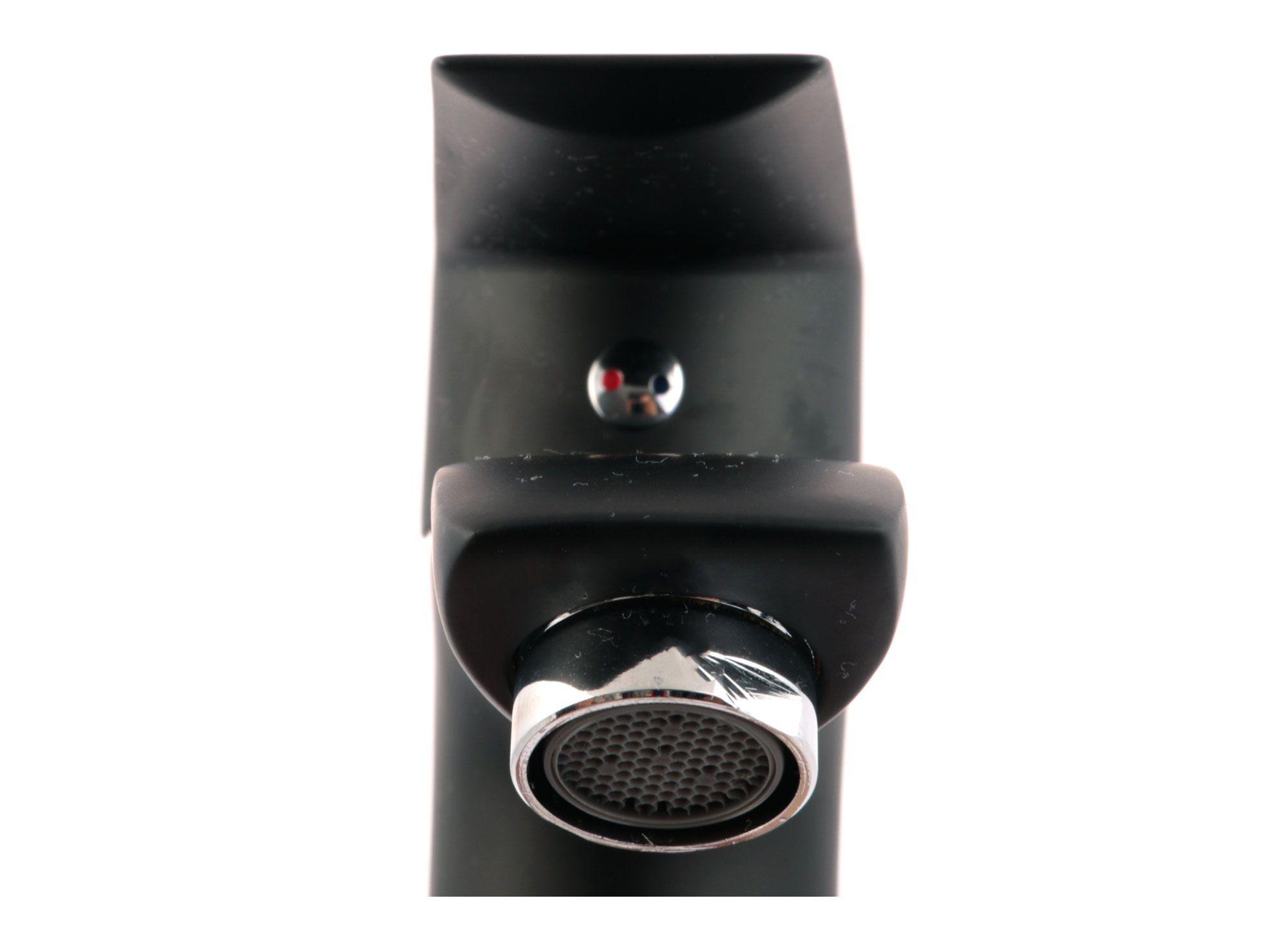 Monomando lavatorio Ibiza negro Vessanti-3