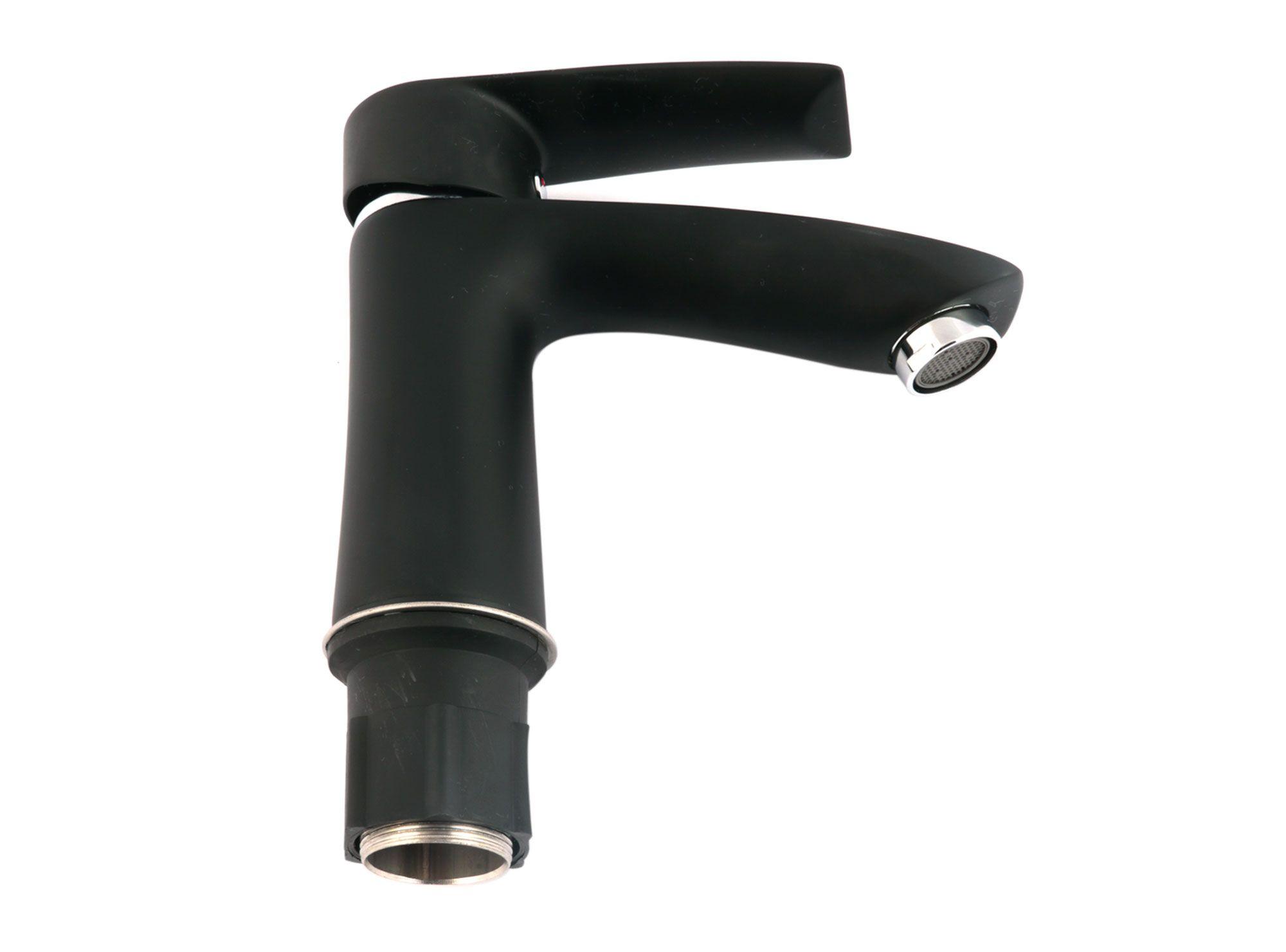 Monomando lavatorio Ibiza negro Vessanti-1