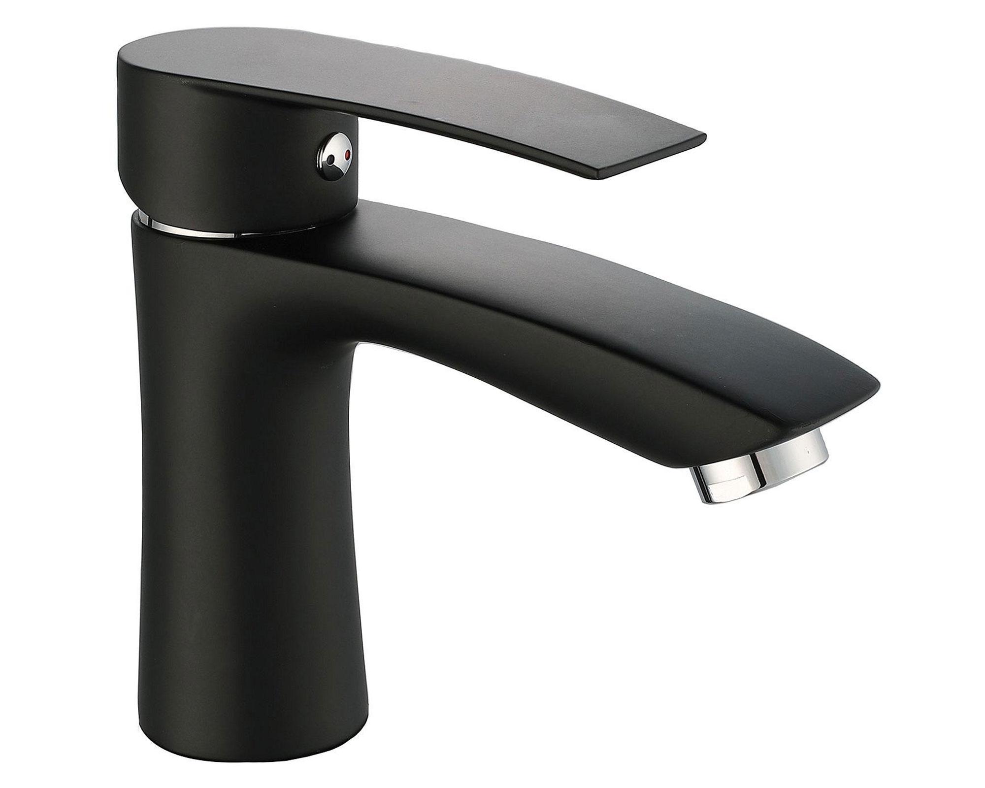 Monomando lavatorio Ibiza negro Vessanti-0