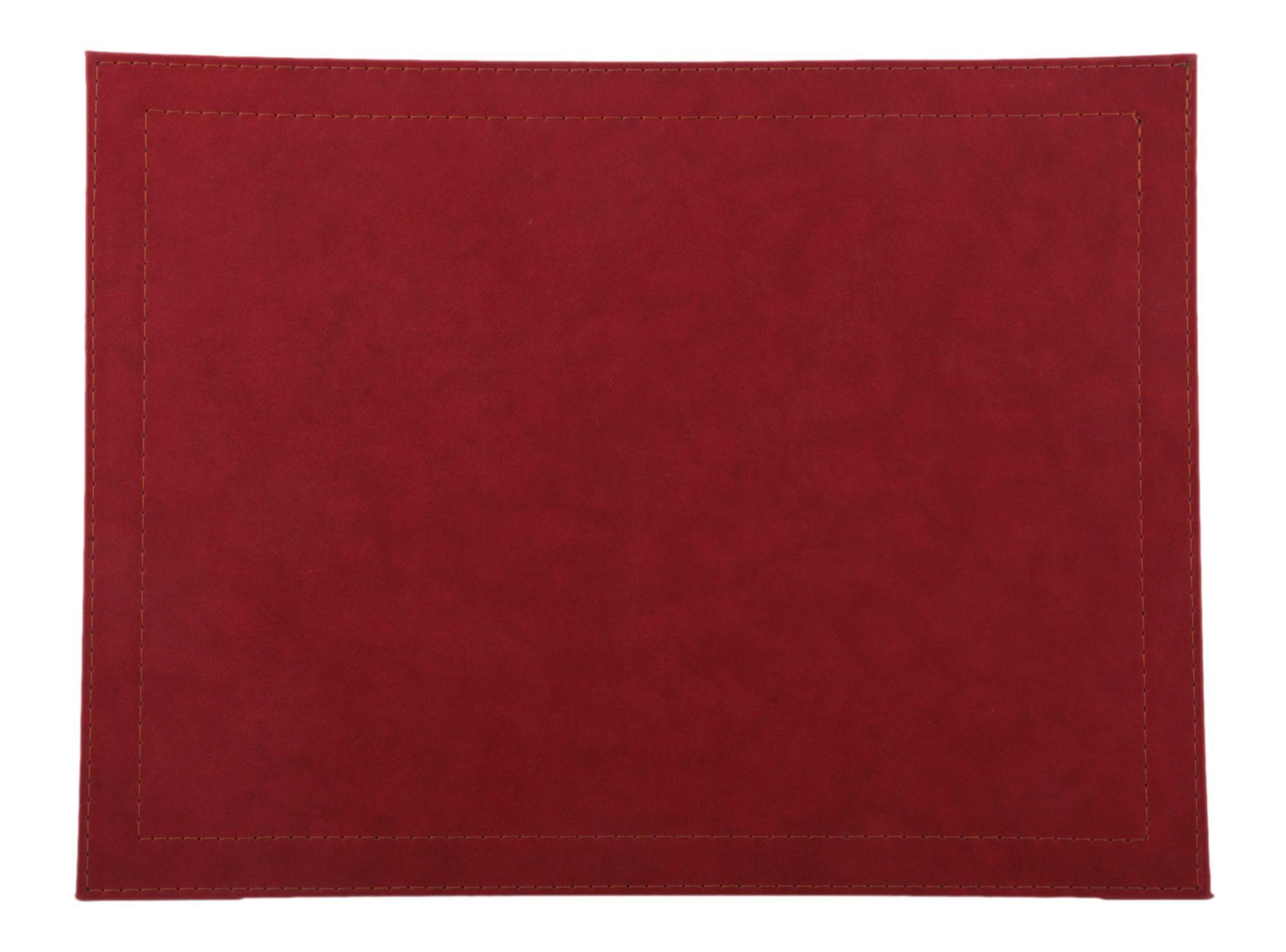 Individual antibacteriano 31,5x42 cm rojo Cotidiana-0