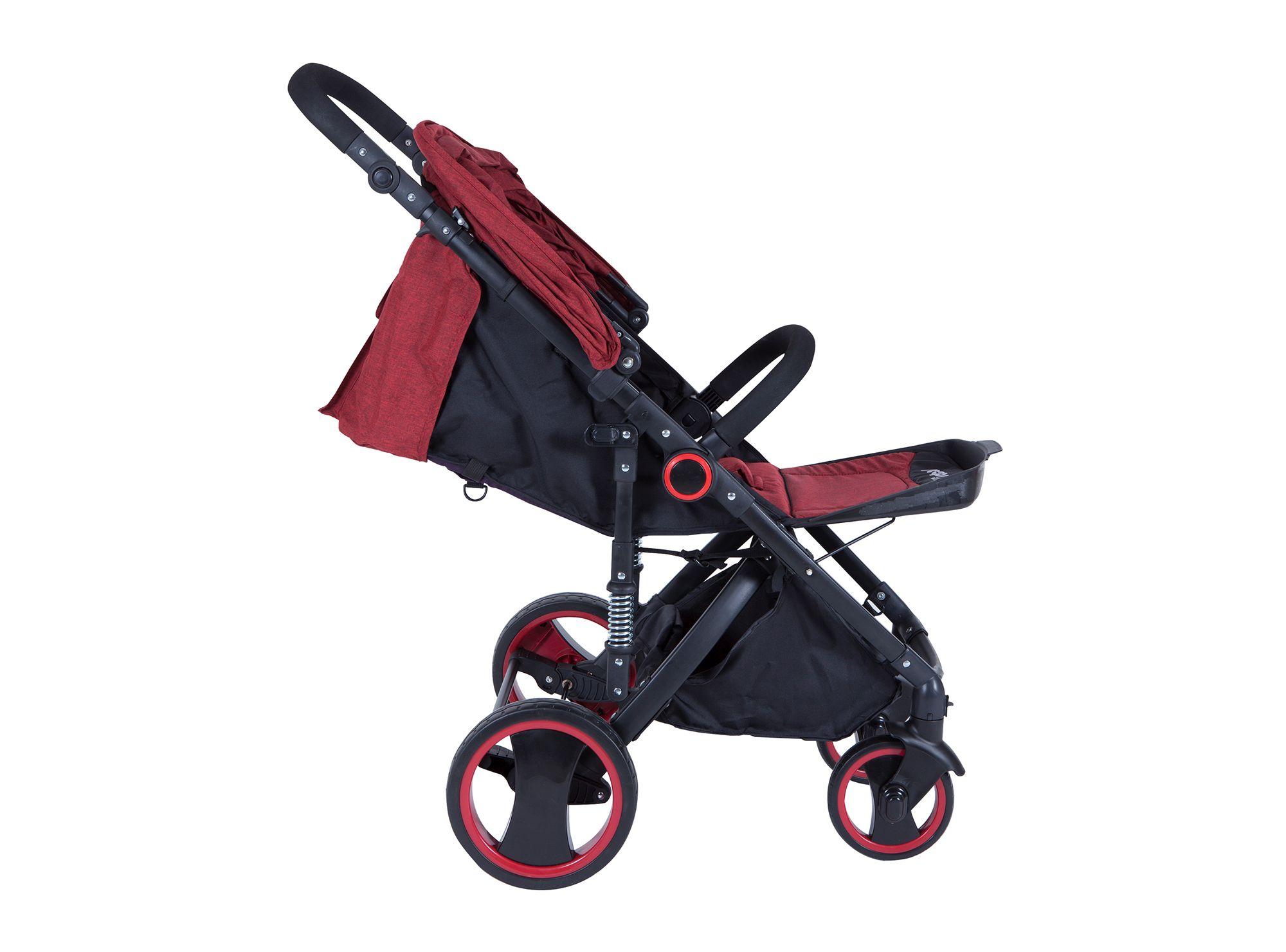 Coche jogger 3 posiciones rojo Kidscool-1