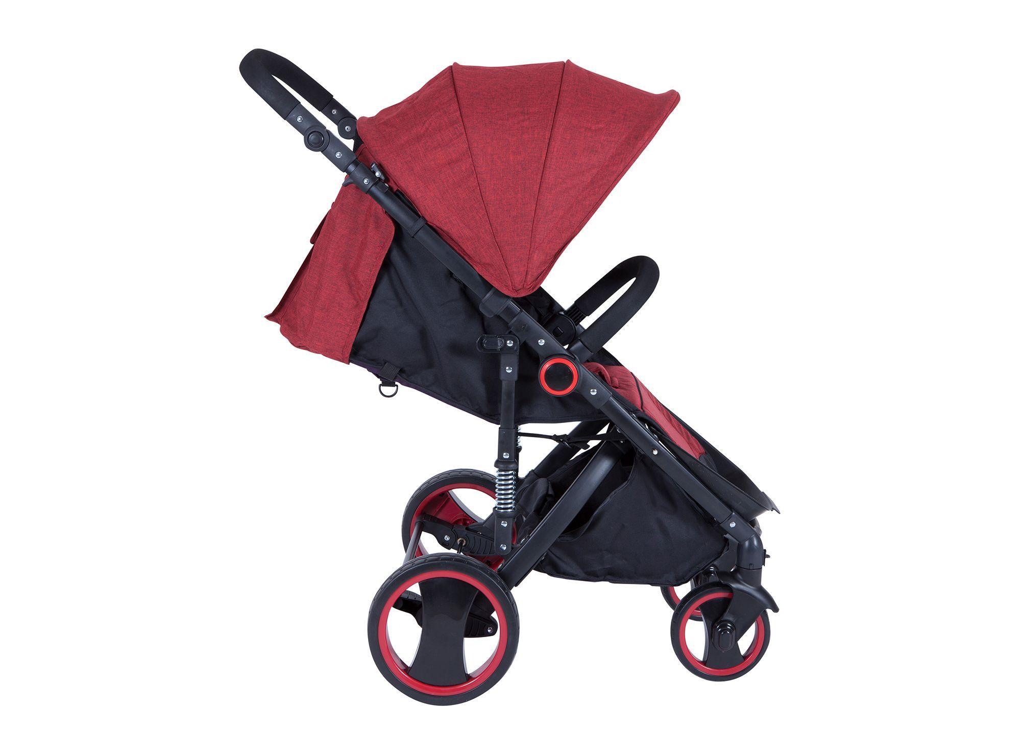 Coche jogger 3 posiciones rojo Kidscool-0