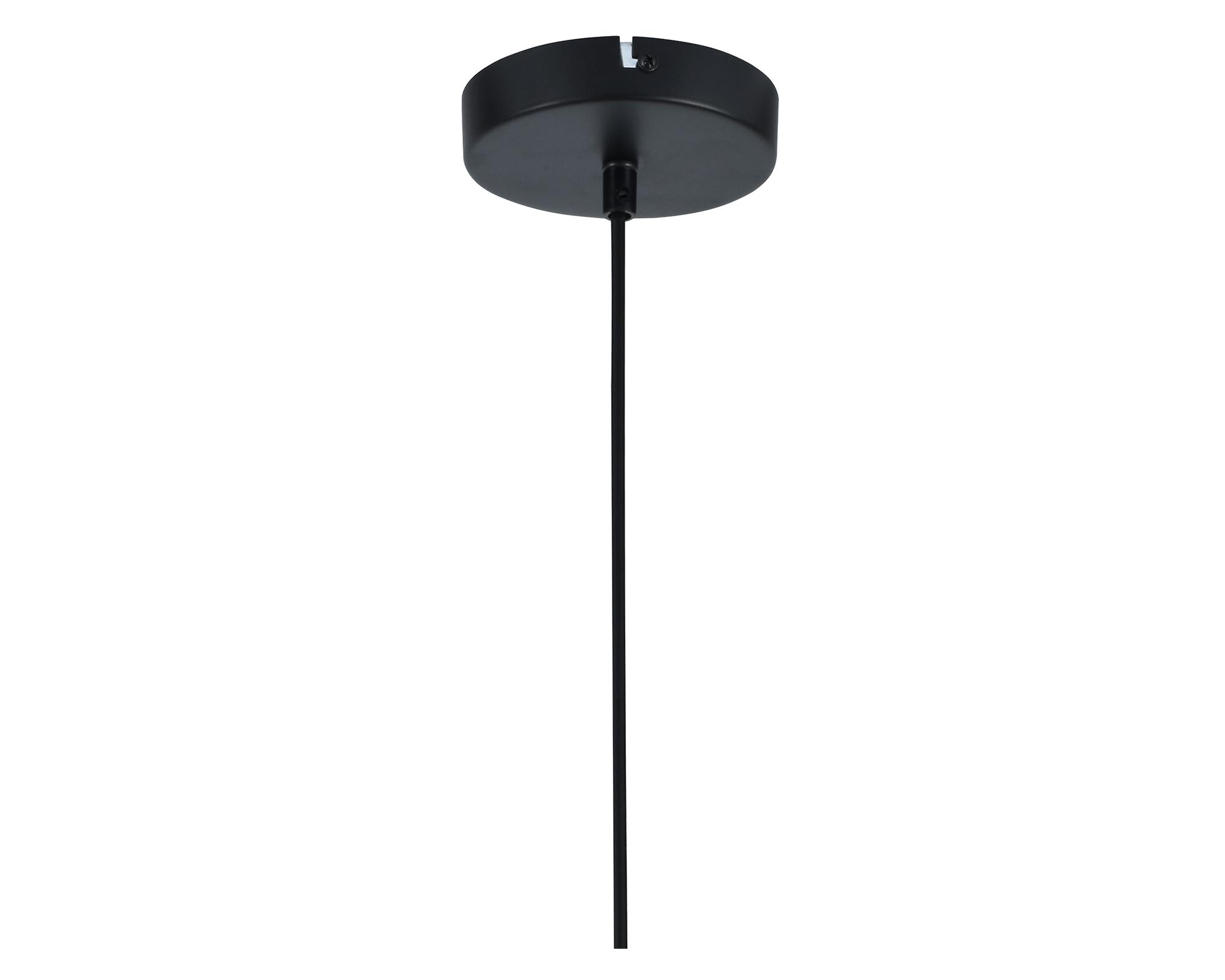 Lámpara colgar 1L E27 Alcántara negro Abitare-6