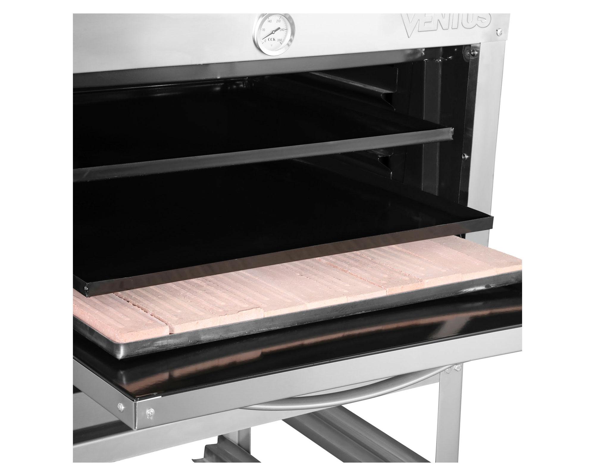Horno industrial 1 cámara GLP VHG-1C plata 130 lt-4