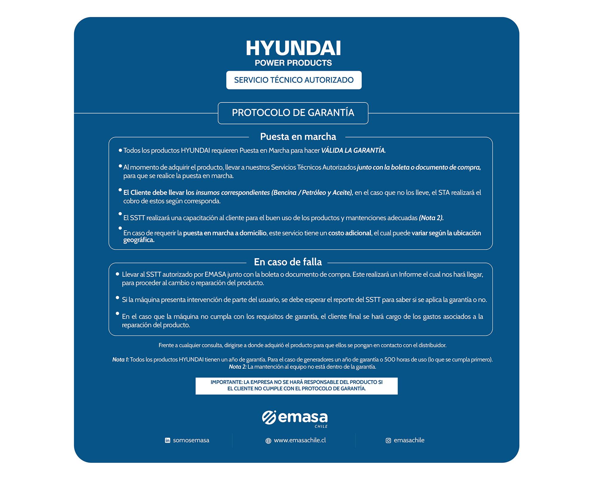 Generador a gasolina 82HYG4050E 2800W 15 lt-10