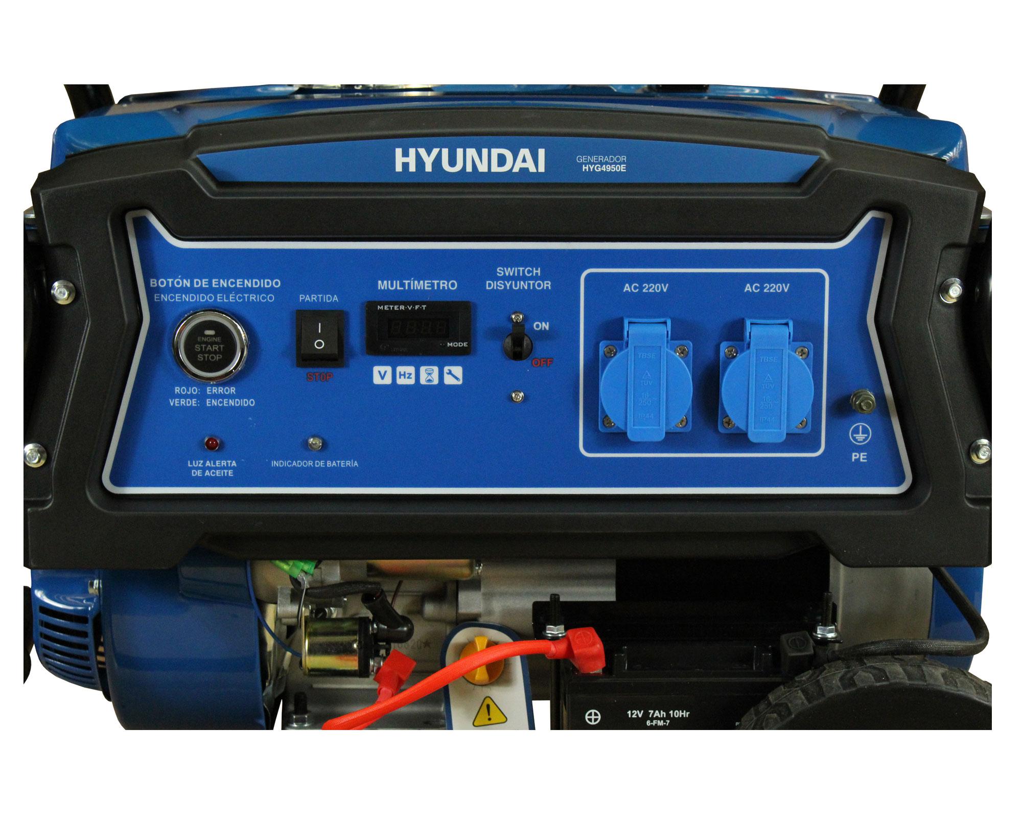 Generador a gasolina 82HYG4950E 3500W 15 lt-3