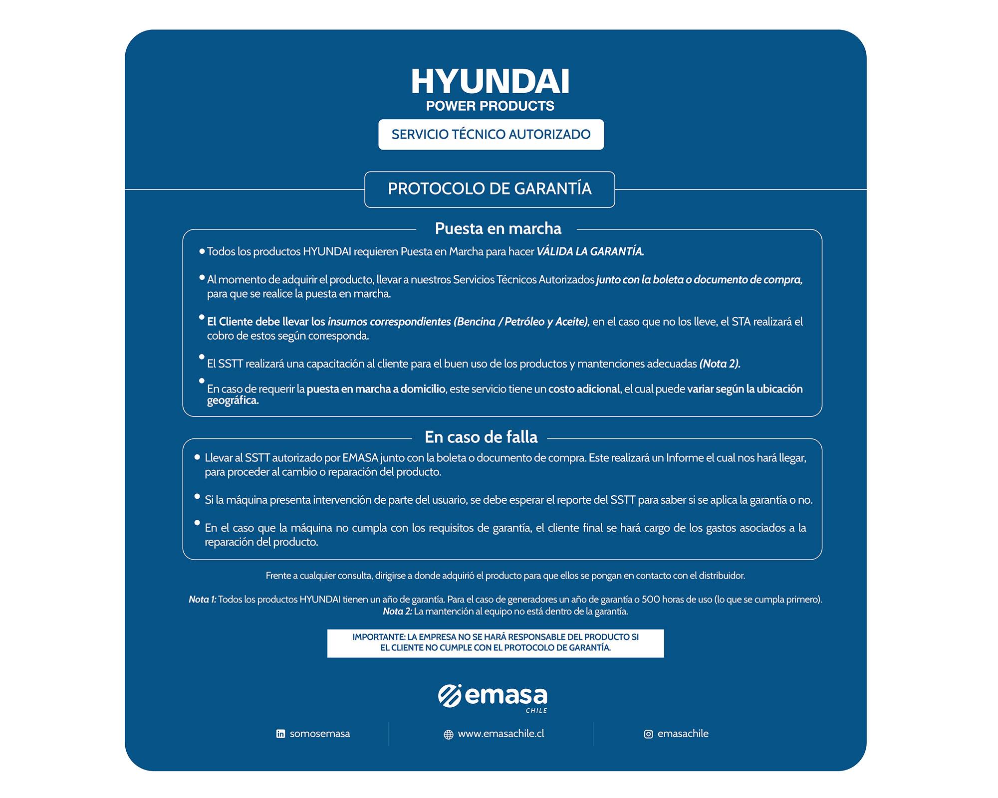 Generador a gasolina 82HYG4950E 3500W 15 lt-5