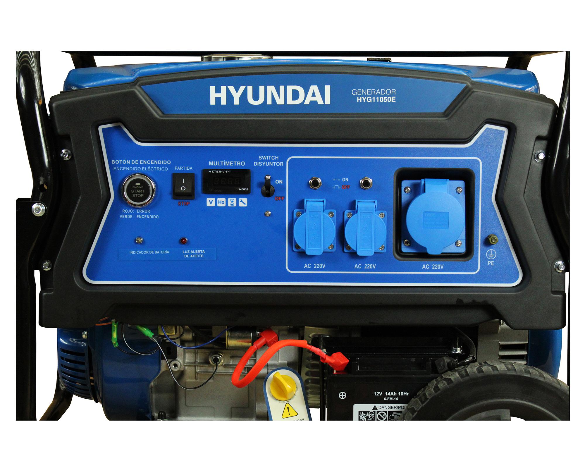Generador a gasolina eléctrico/manual 8300W 25 lt 82HYG11050E Hyundai-3