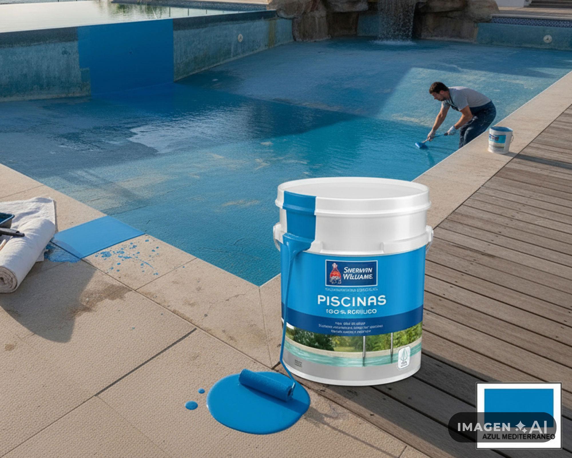 Pintura para piscina azul mediterráneo 1/2 tineta-2