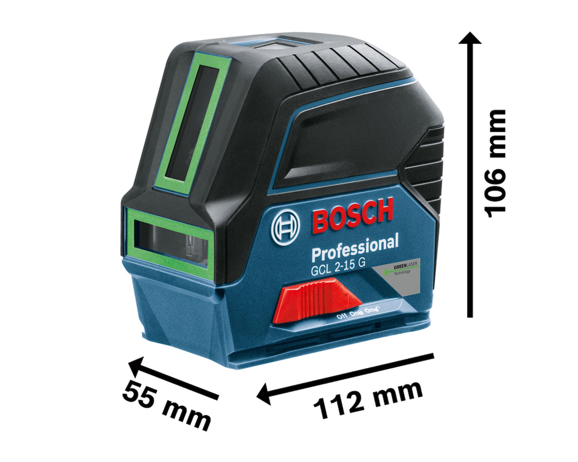 Nivel láser líneas y puntos verde GCL 2-15 G Bosch-2