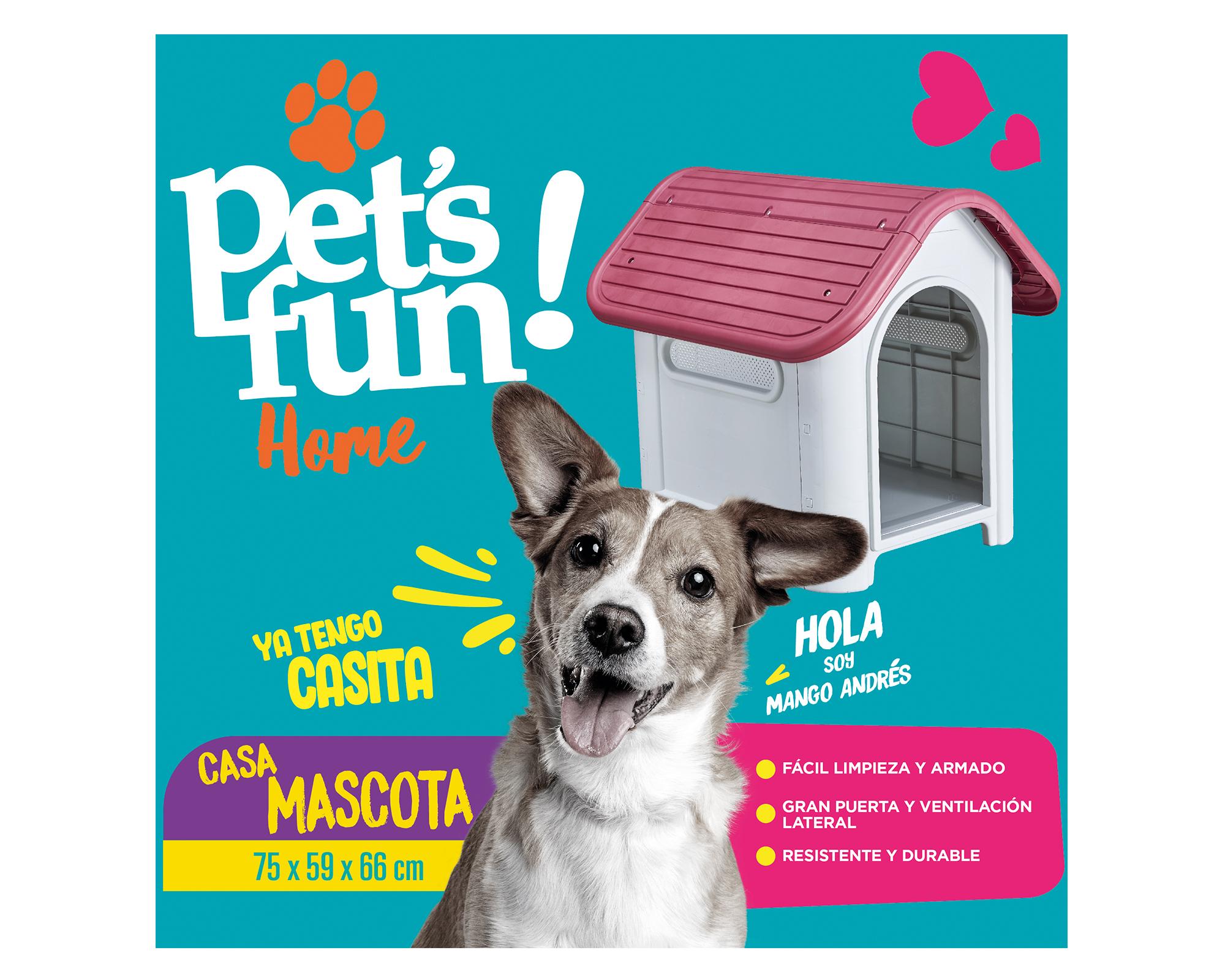 Casa perro Rundy gris/azul 59x75x66 cm-2