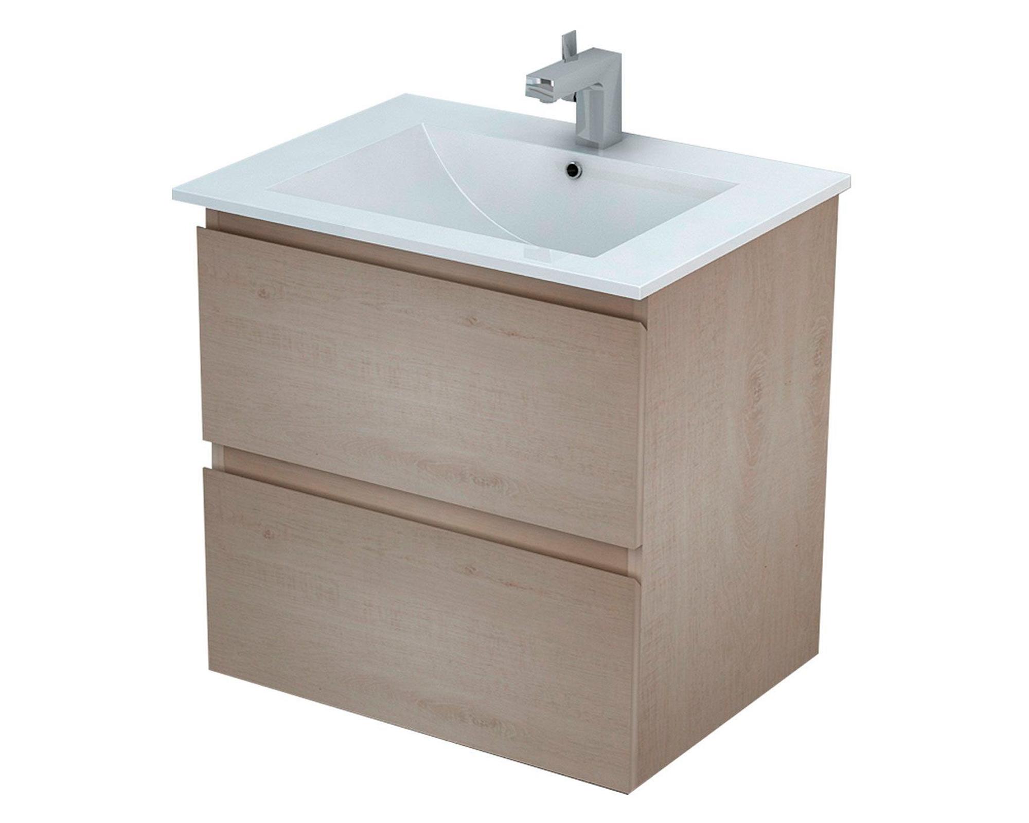 Mueble vanitorio 60 cm Delfos roble blanco Klipen-0