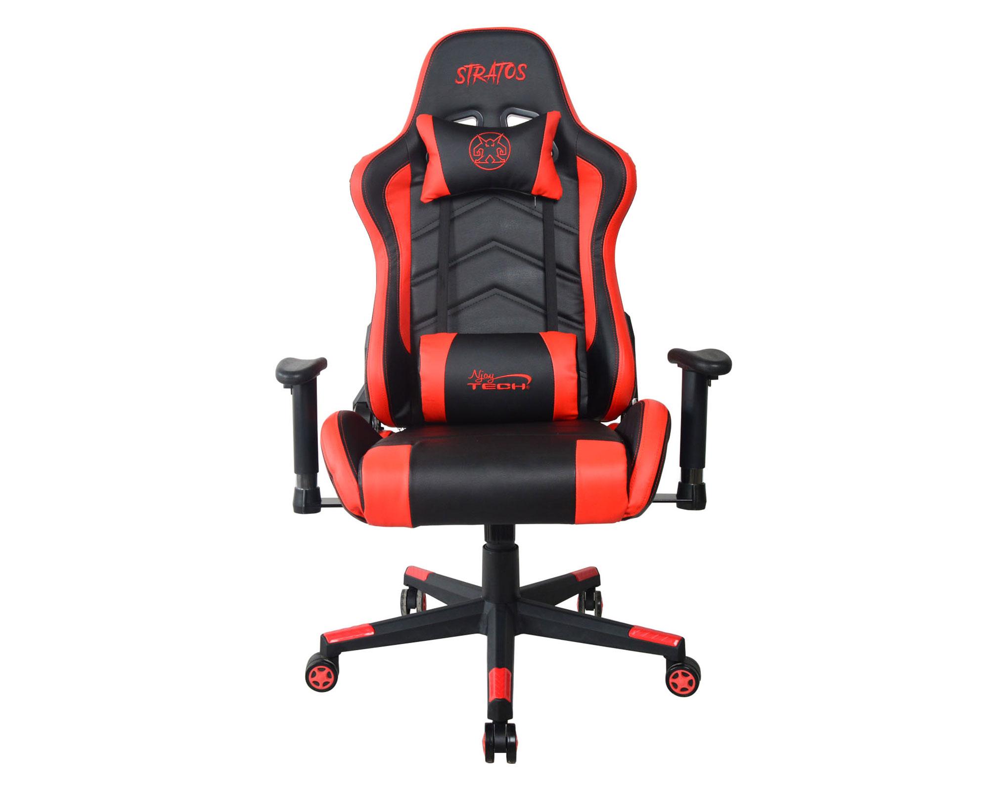 Silla gamer Stratos rojo NjoyTech-0