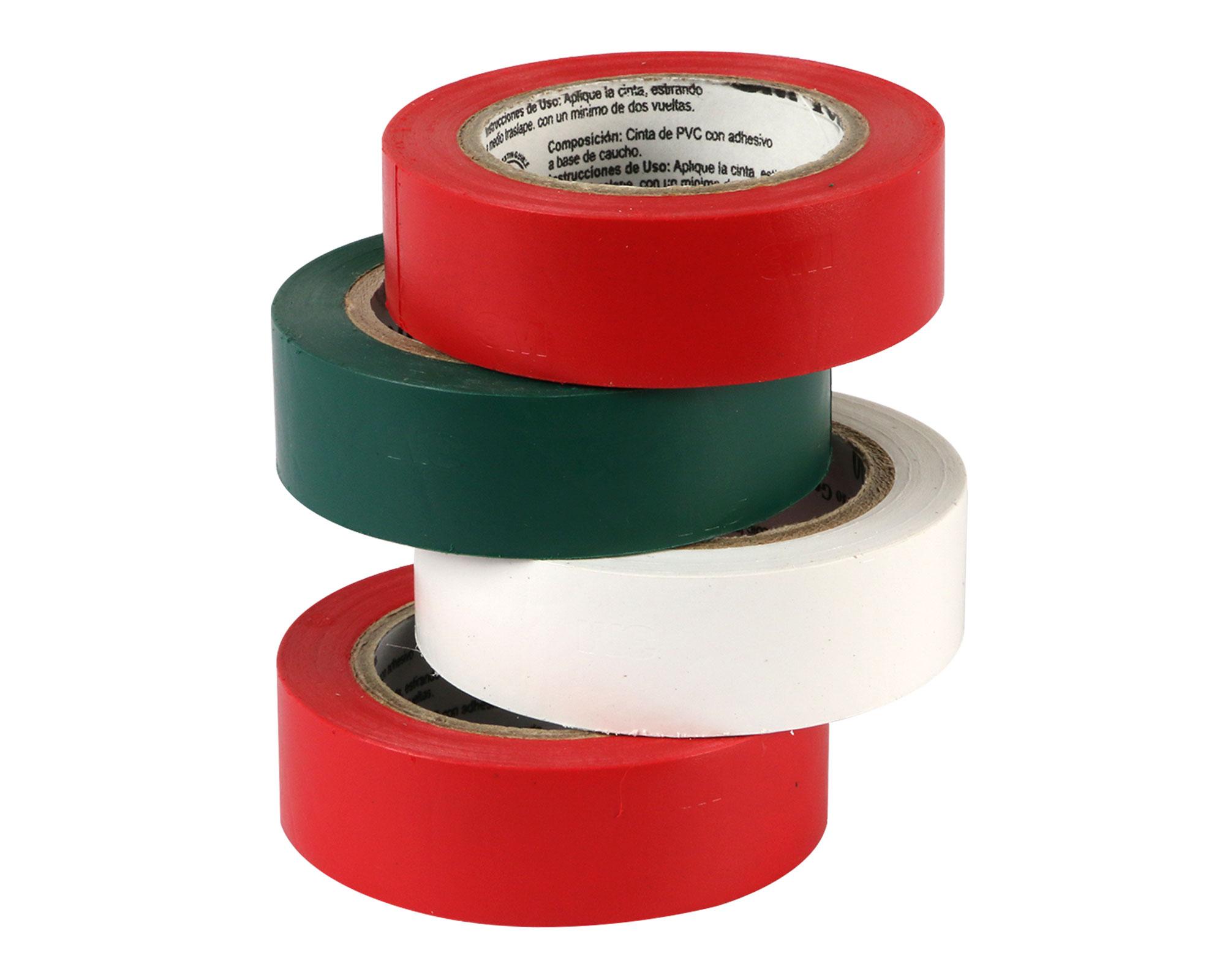 Cinta aislante 10 m 4 unidades 3M-1