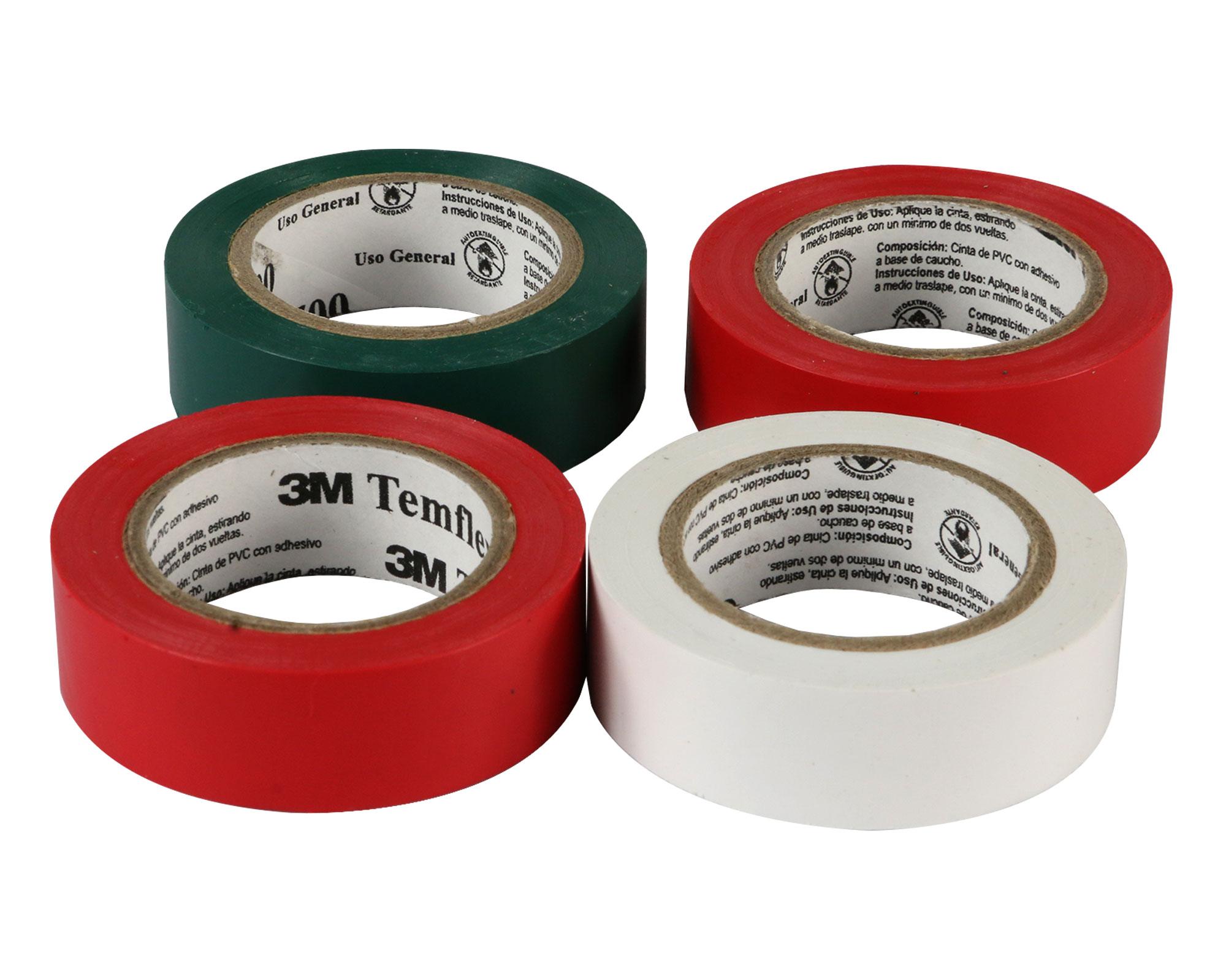 Cinta aislante 10 m 4 unidades 3M-3