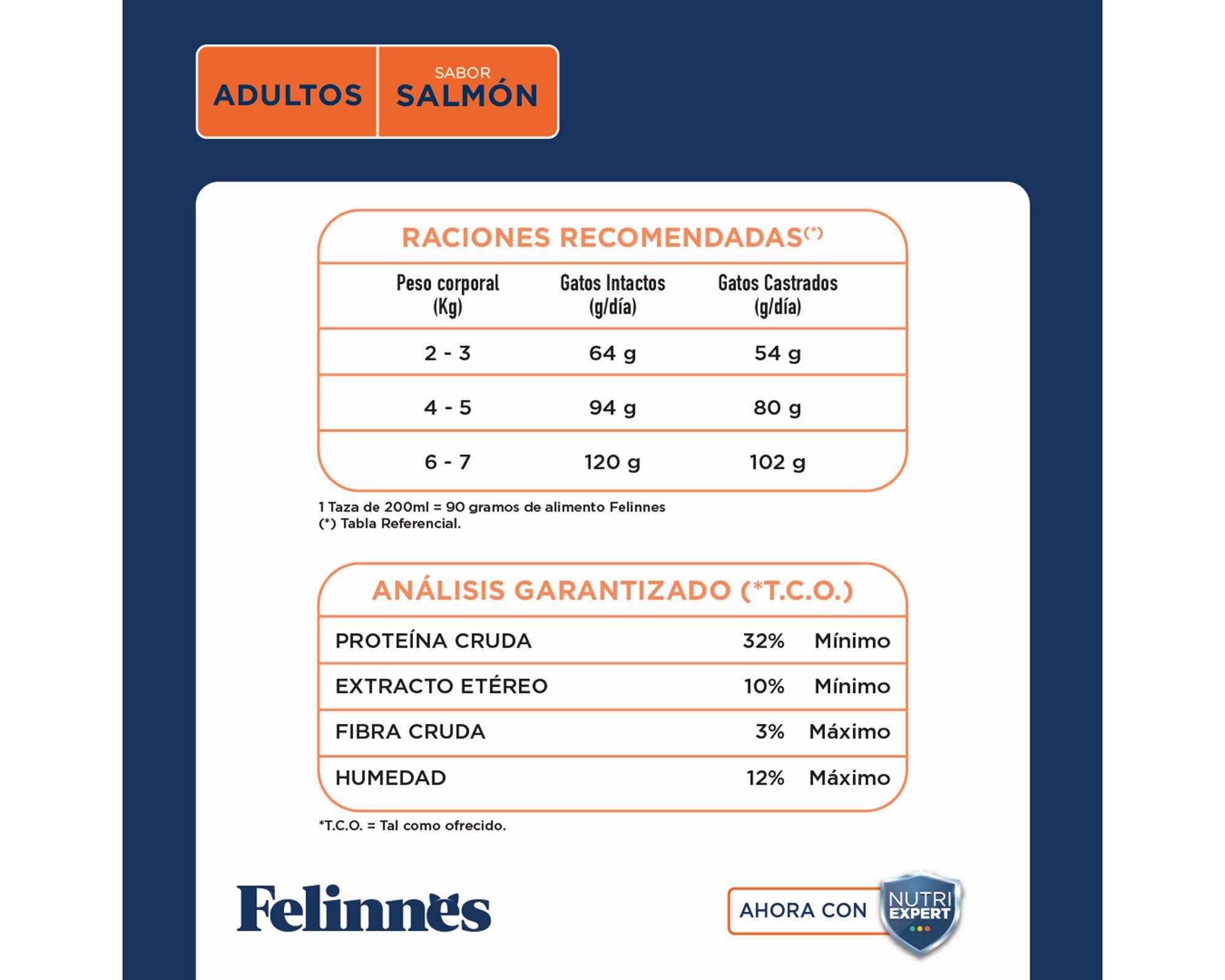 Alimento gato 8 kg salmón Premium Felinnes-3