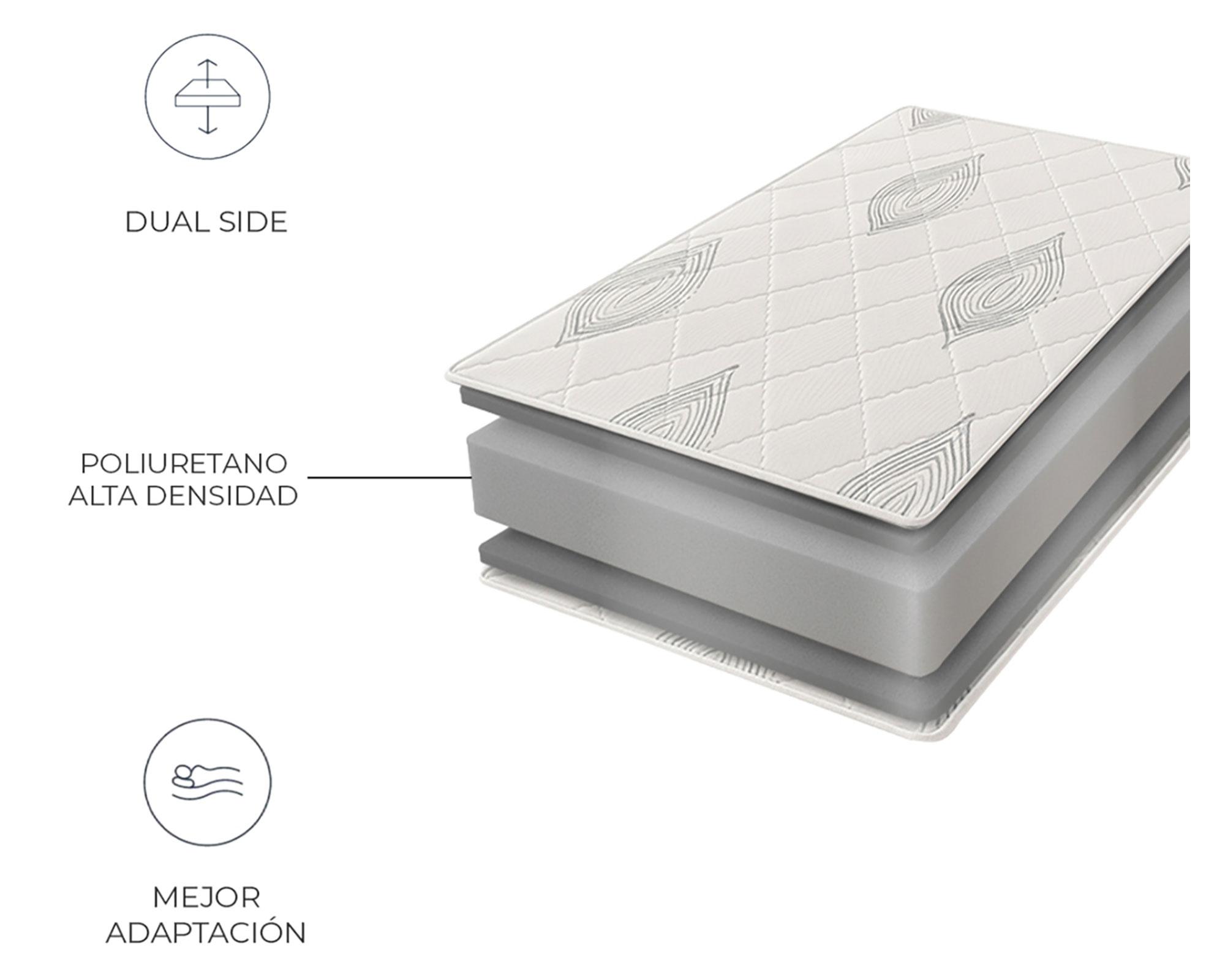 Colchón comprimido 1.5 plazas x 190 cm Danubio Celta-2