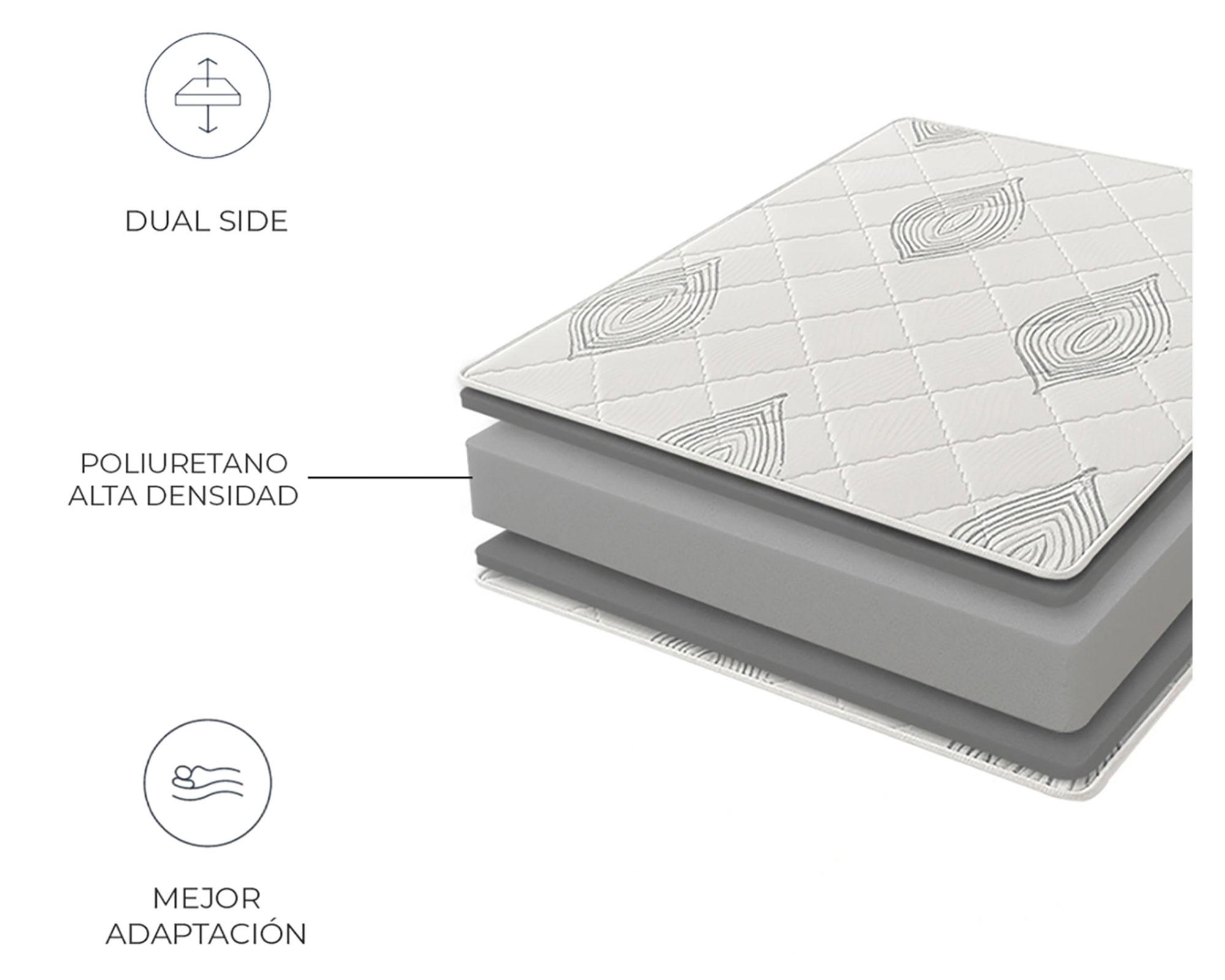 Colchón comprimido 2 plazas x 190 cm Danubio Celta-2