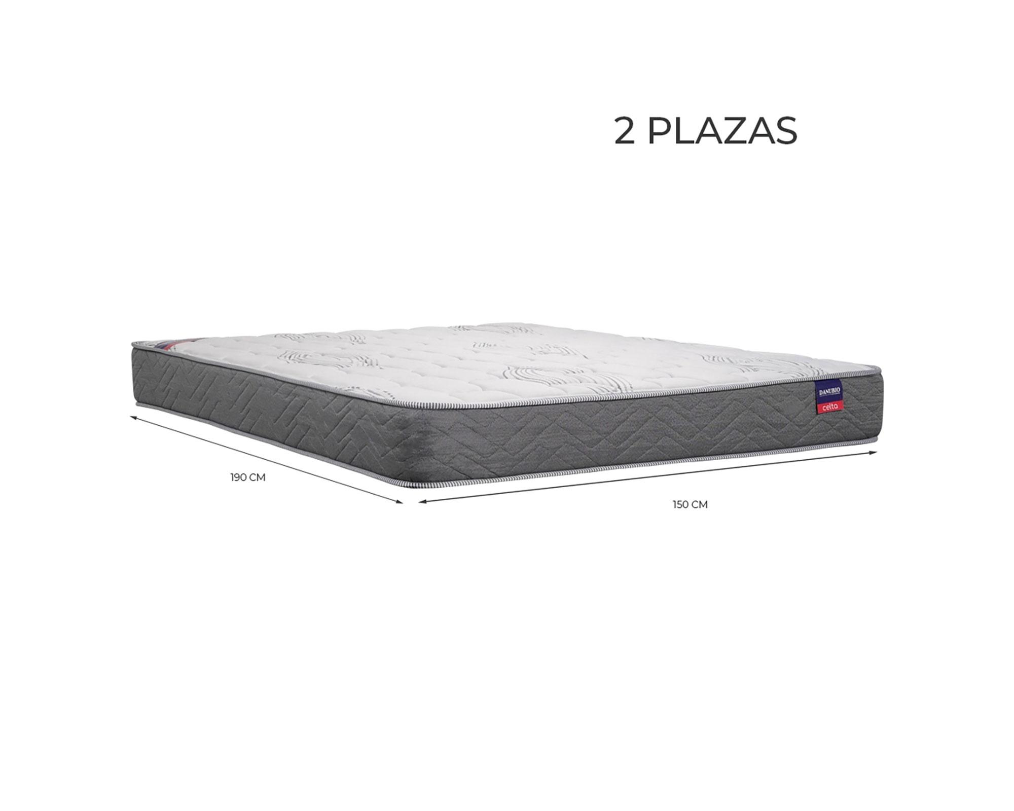 Colchón comprimido 2 plazas x 190 cm Danubio Celta-3