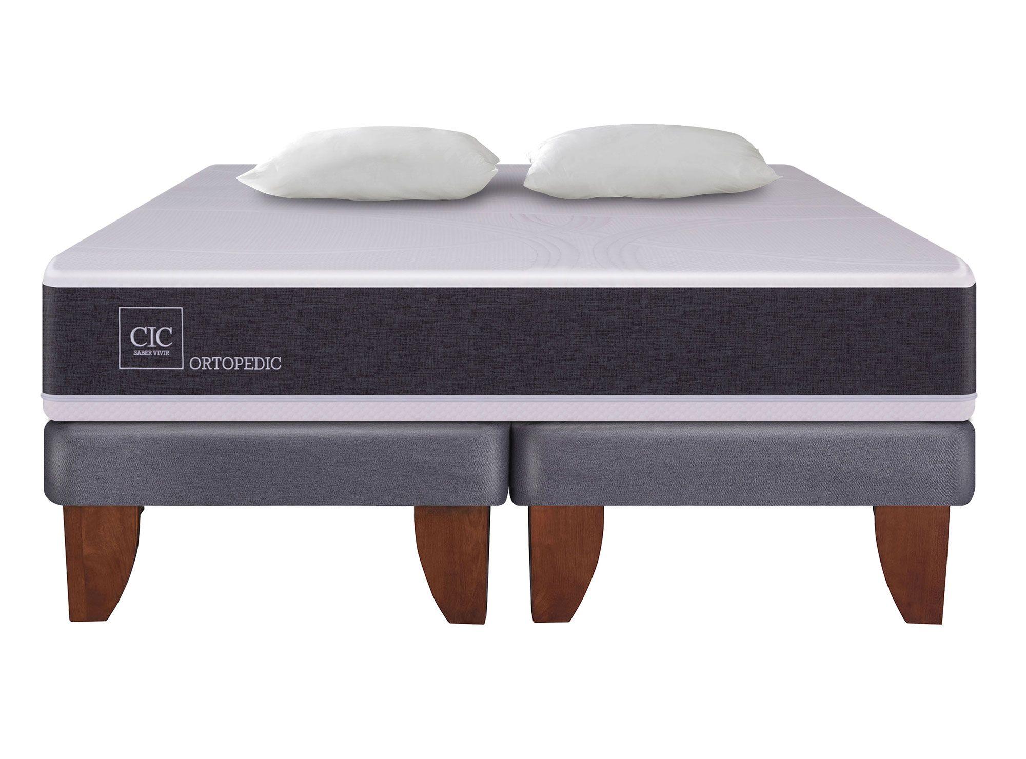 Cama europea king Ortopedic + almohadas Cic-0