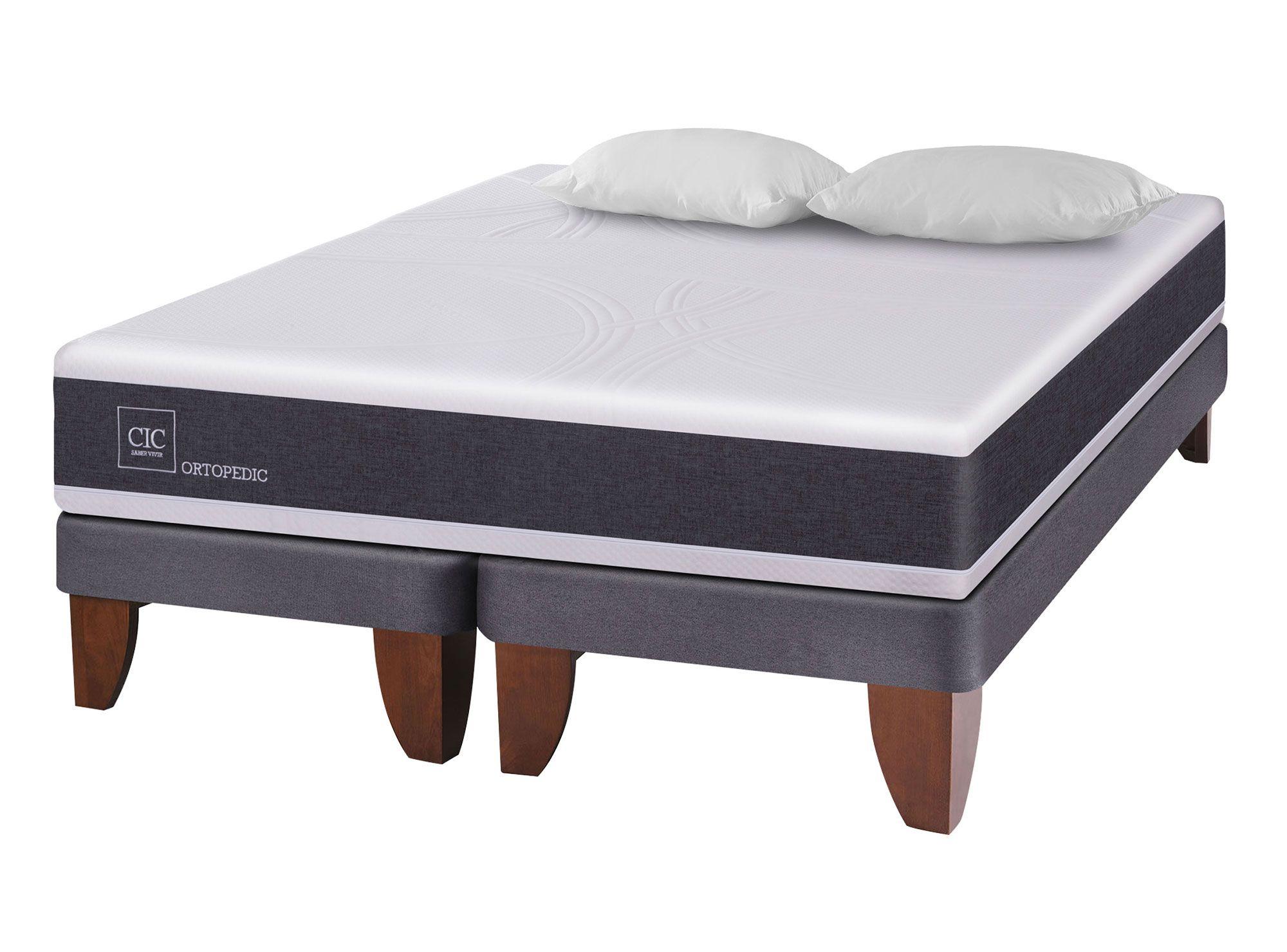 Cama europea king Ortopedic + almohadas Cic-1