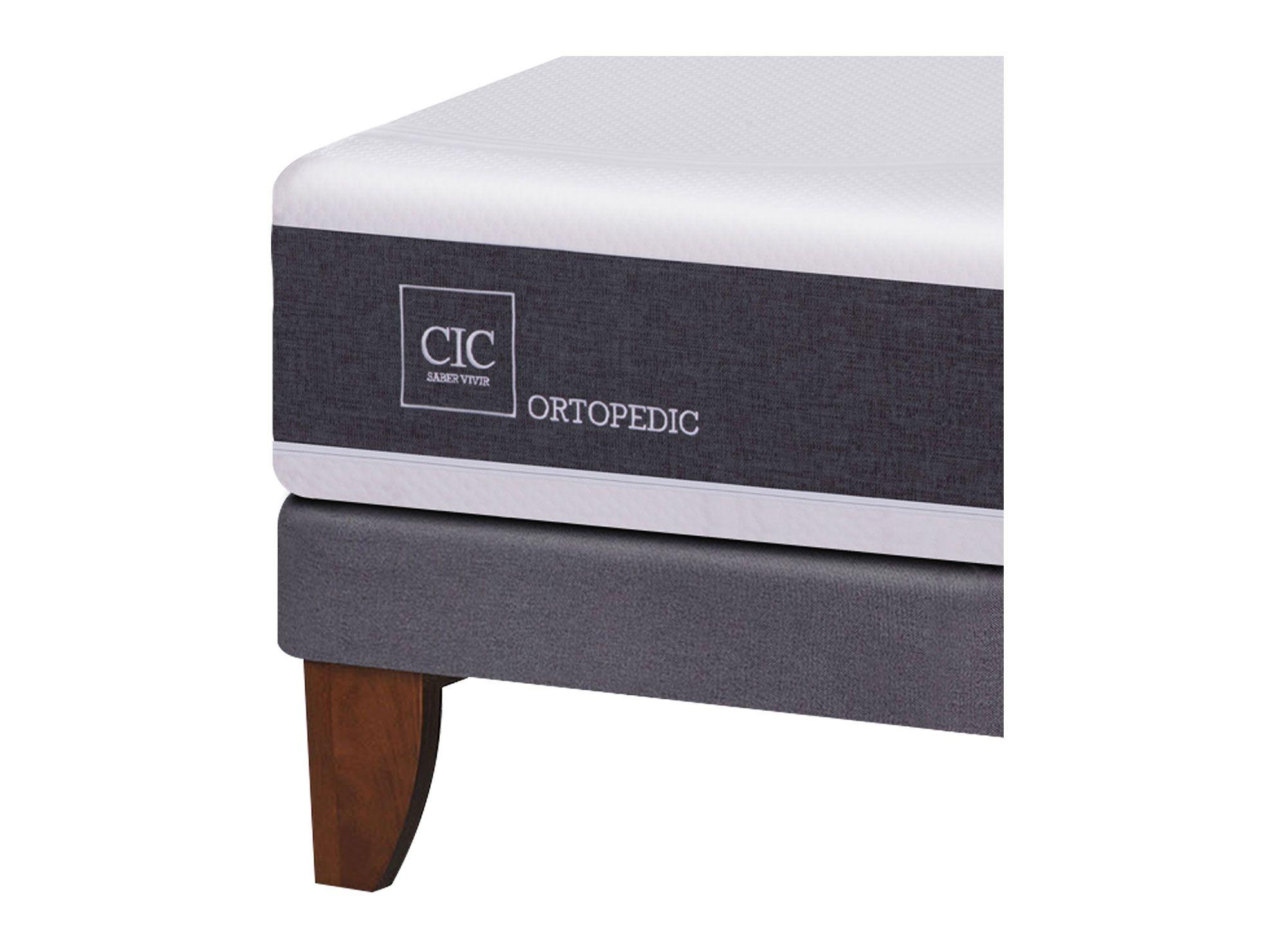 Cama europea king Ortopedic + almohadas Cic-3