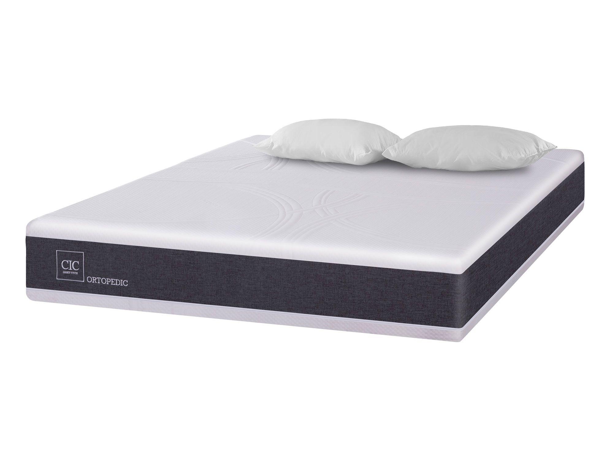 Colchón 2 plazas x 190 cm Ortopedic + almohadas Cic-1