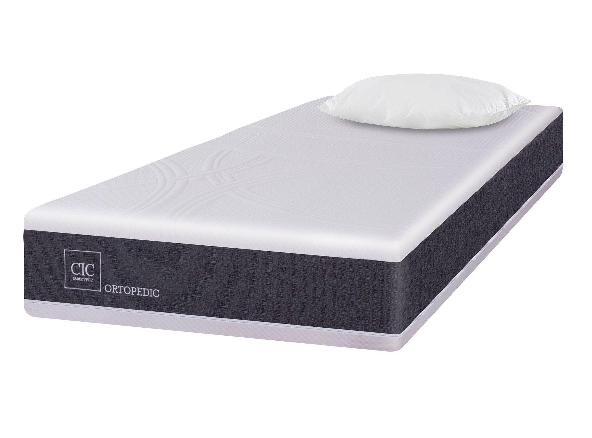Colchón 1.5 plazas x 190 cm Ortopedic + almohada Cic-1