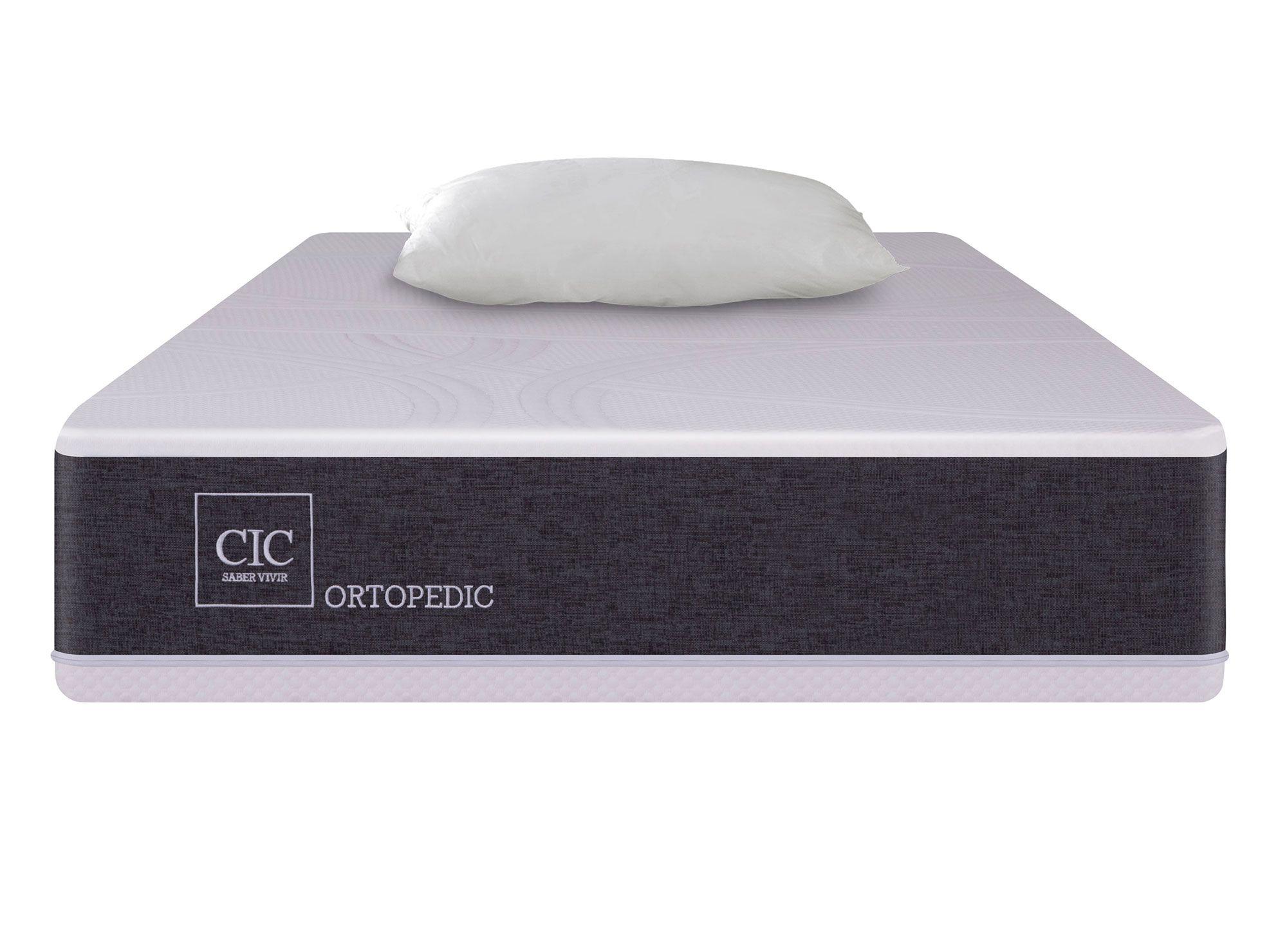 Colchón 1.5 plazas x 190 cm Ortopedic + almohada Cic-0